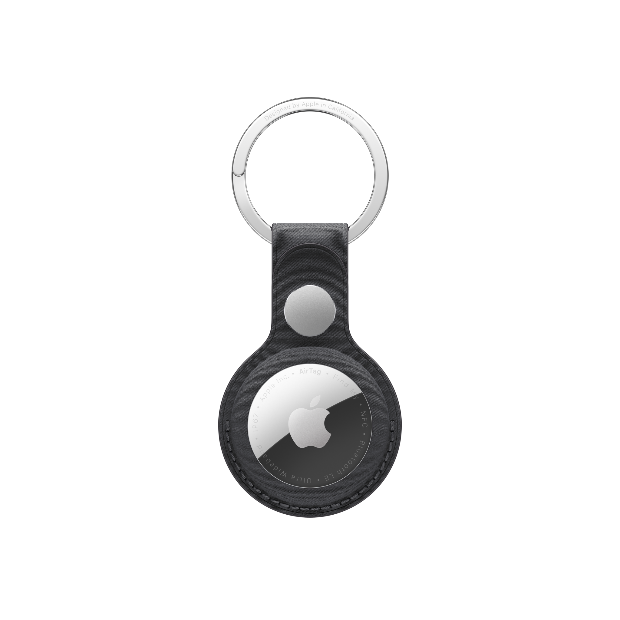 AirTag FineWoven Key Ring — Black