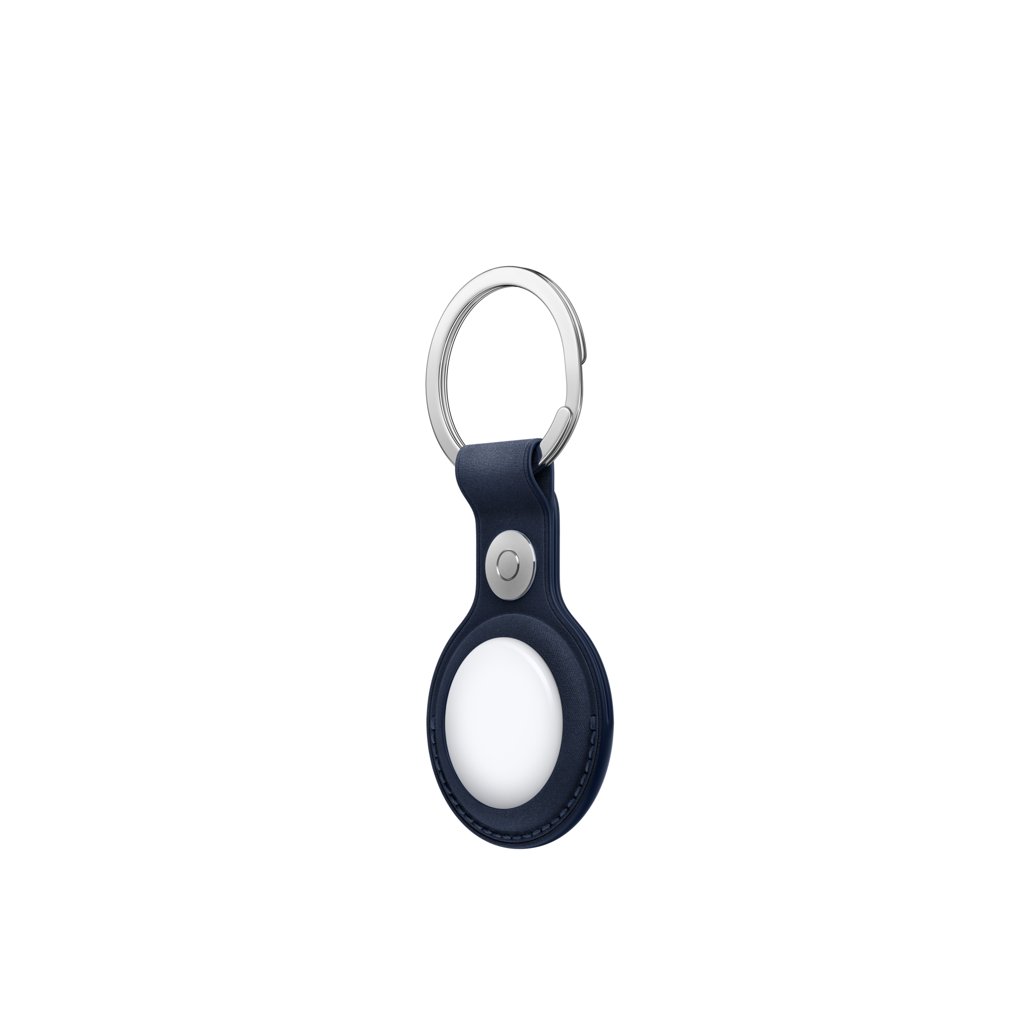 AirTag FineWoven Key Ring — Deep Blue