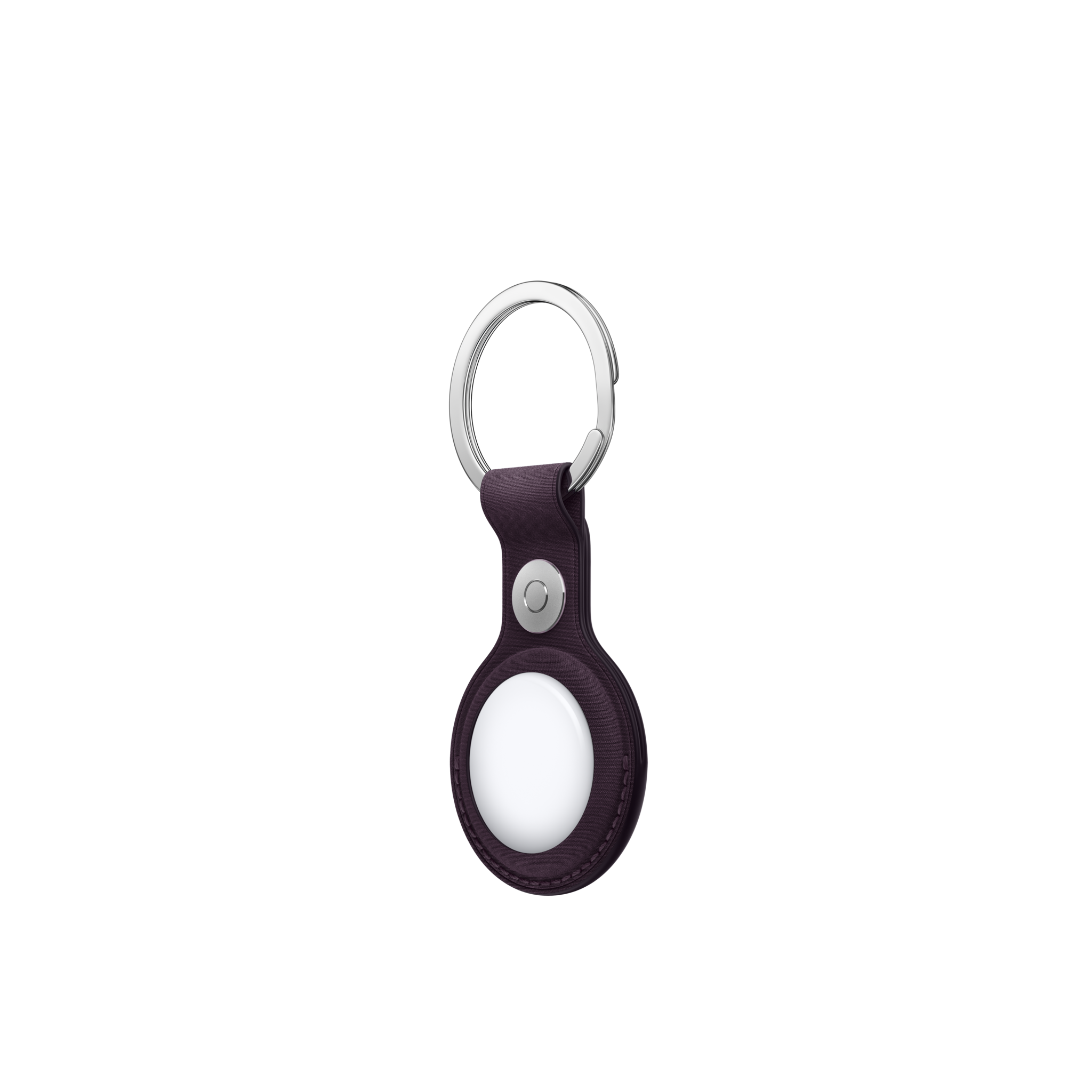 AirTag FineWoven Key Ring — Blackberry