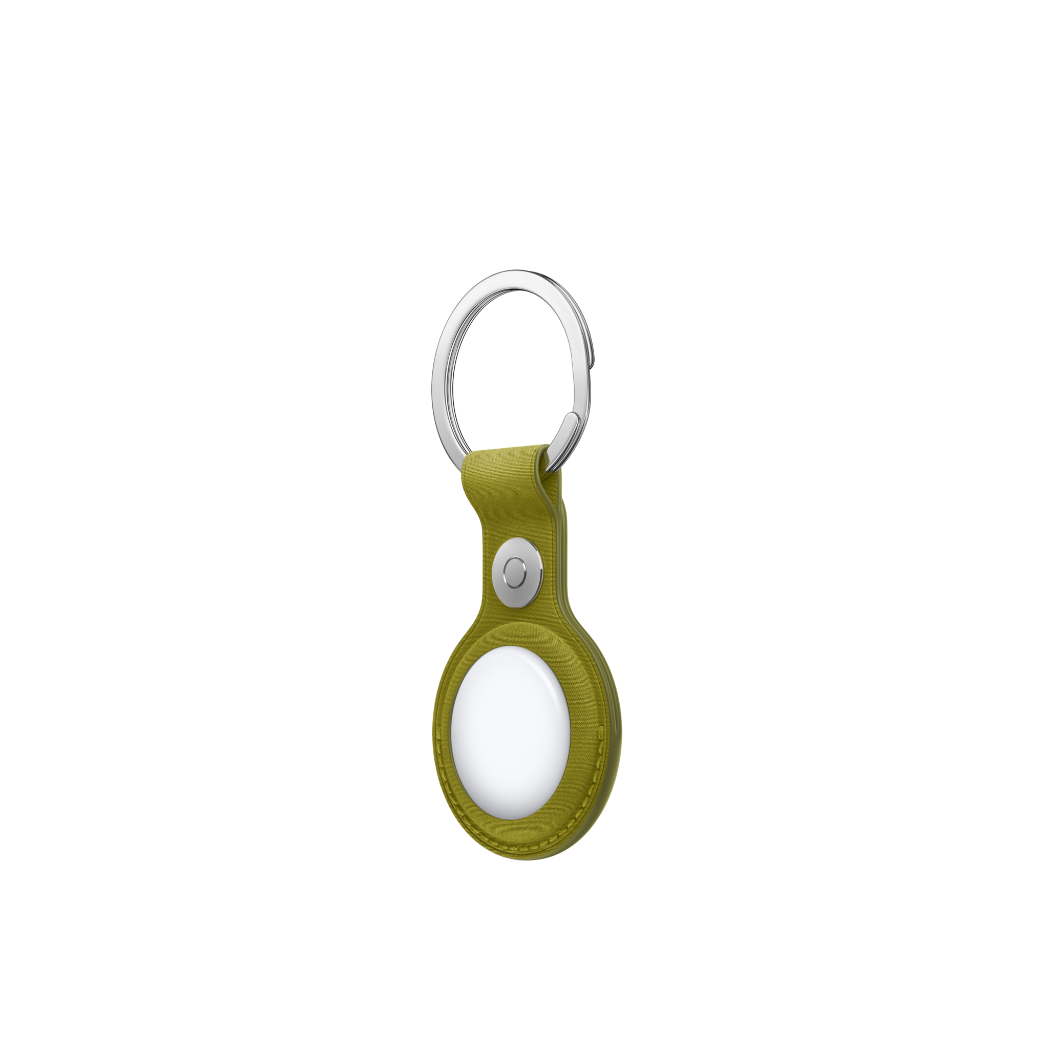 AirTag FineWoven Key Ring — Chartreuse