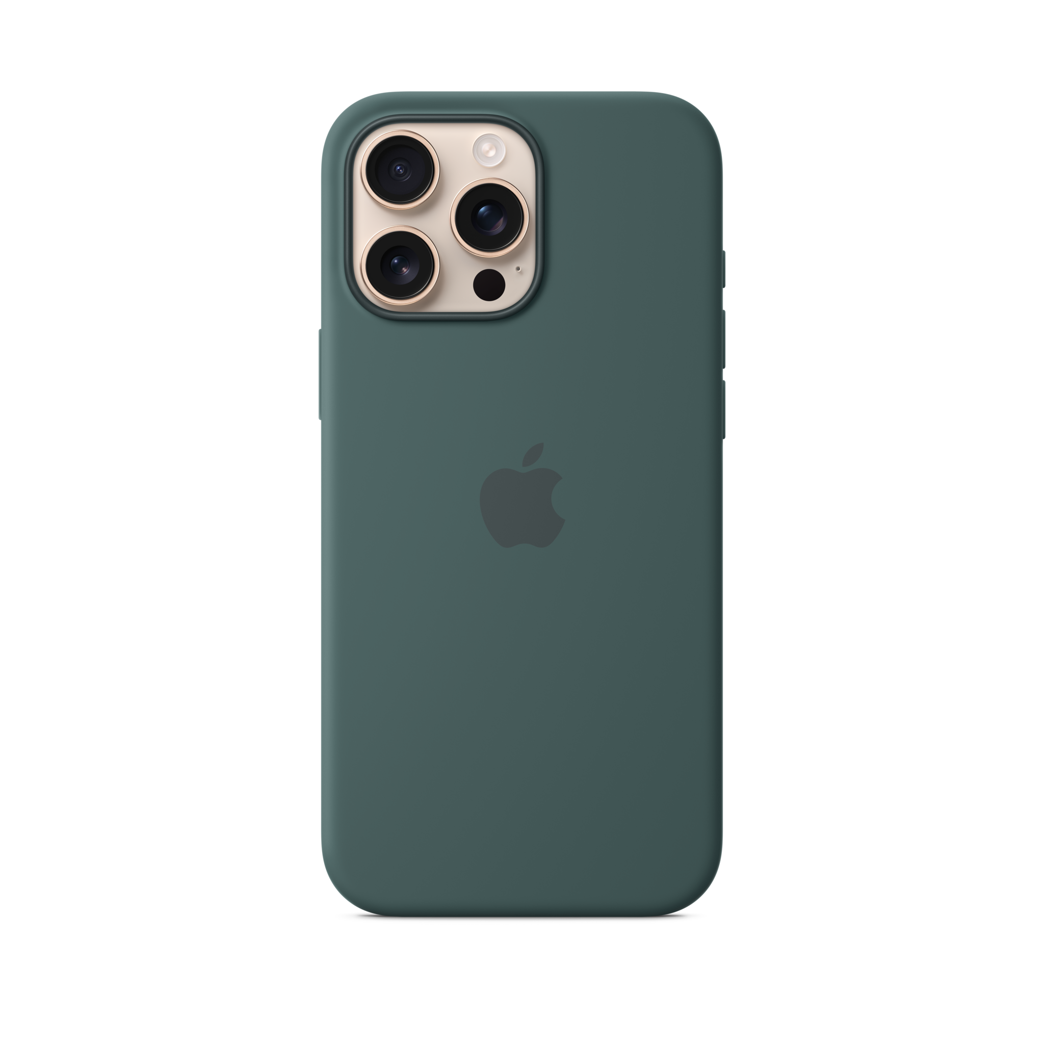 iPhone 16 Pro Max Silicone Case with MagSafe — Lake Green