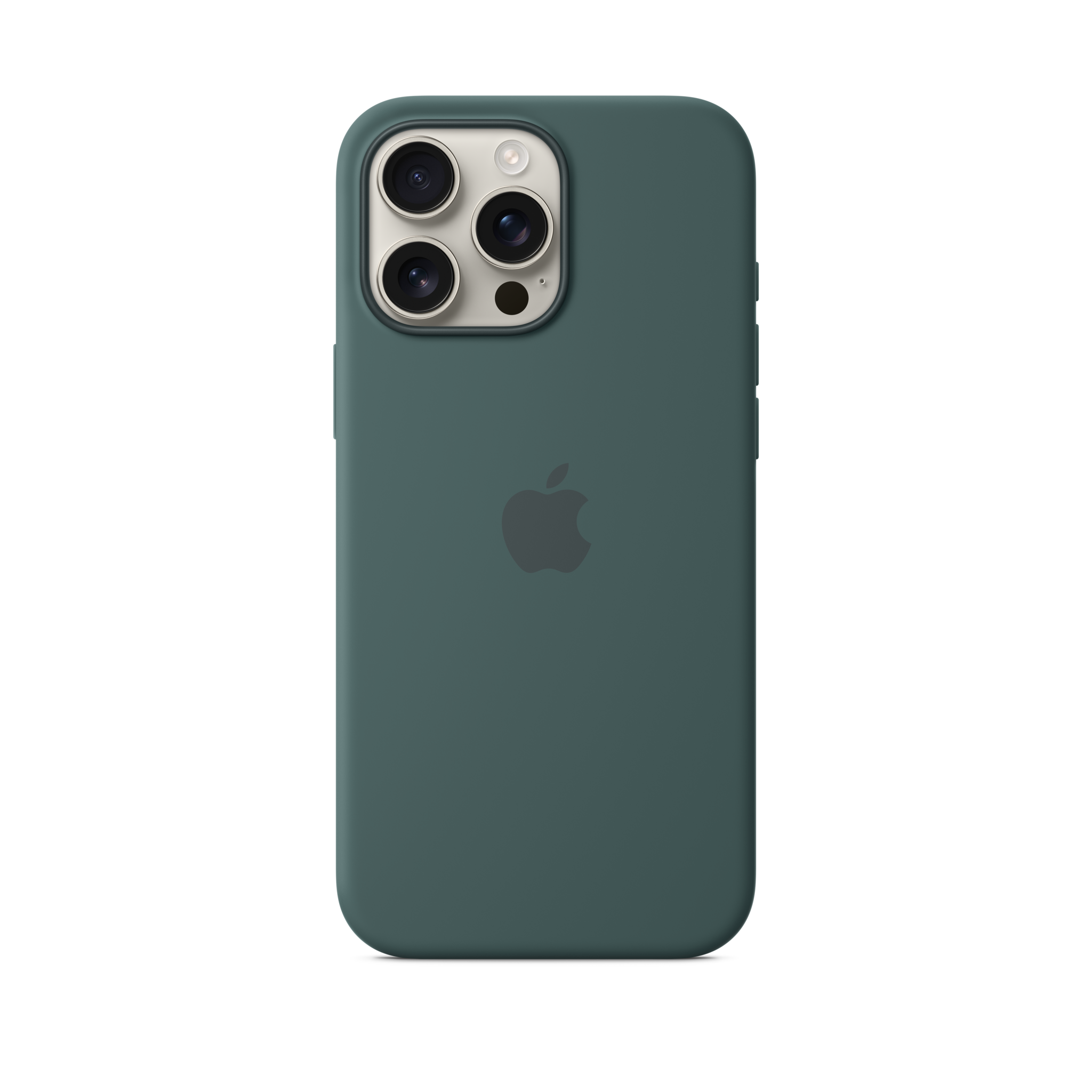 iPhone 16 Pro Max Silicone Case with MagSafe — Lake Green