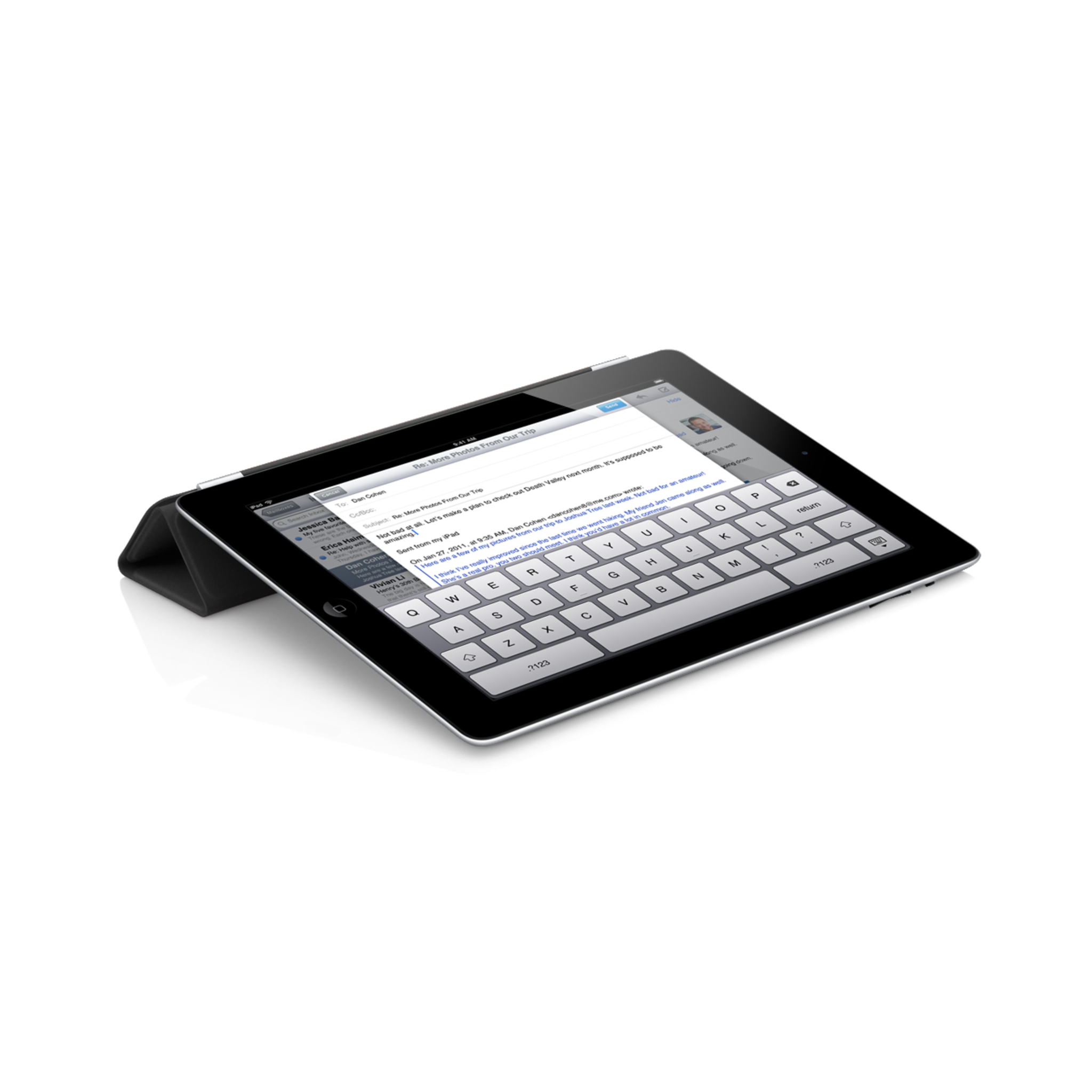 iPad Smart Cover — Leather Black