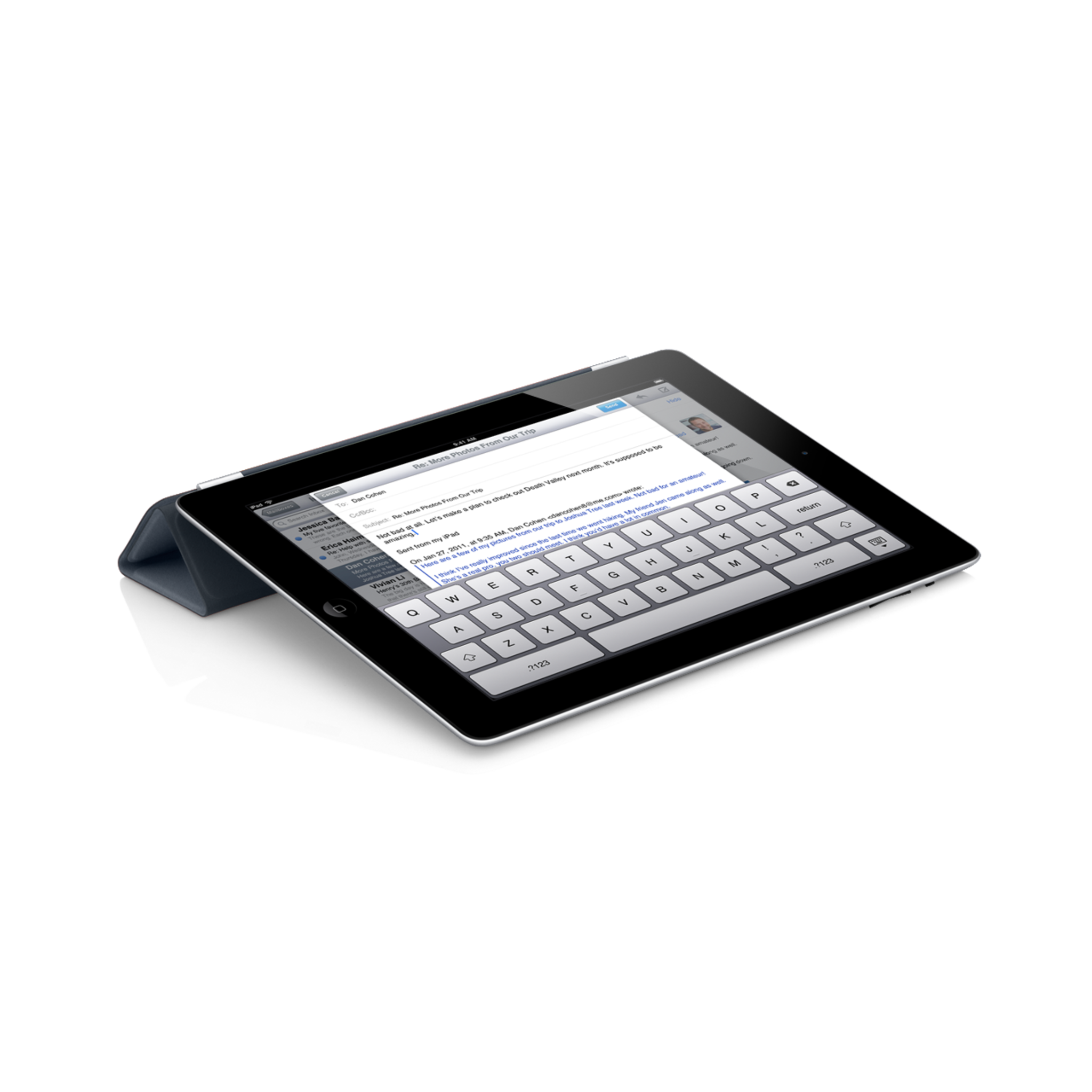 iPad Smart Cover — Leather Navy