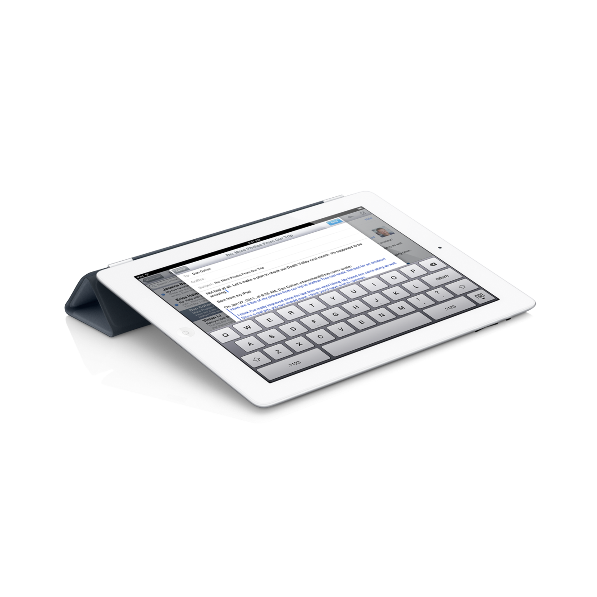 iPad Smart Cover — Leather Navy