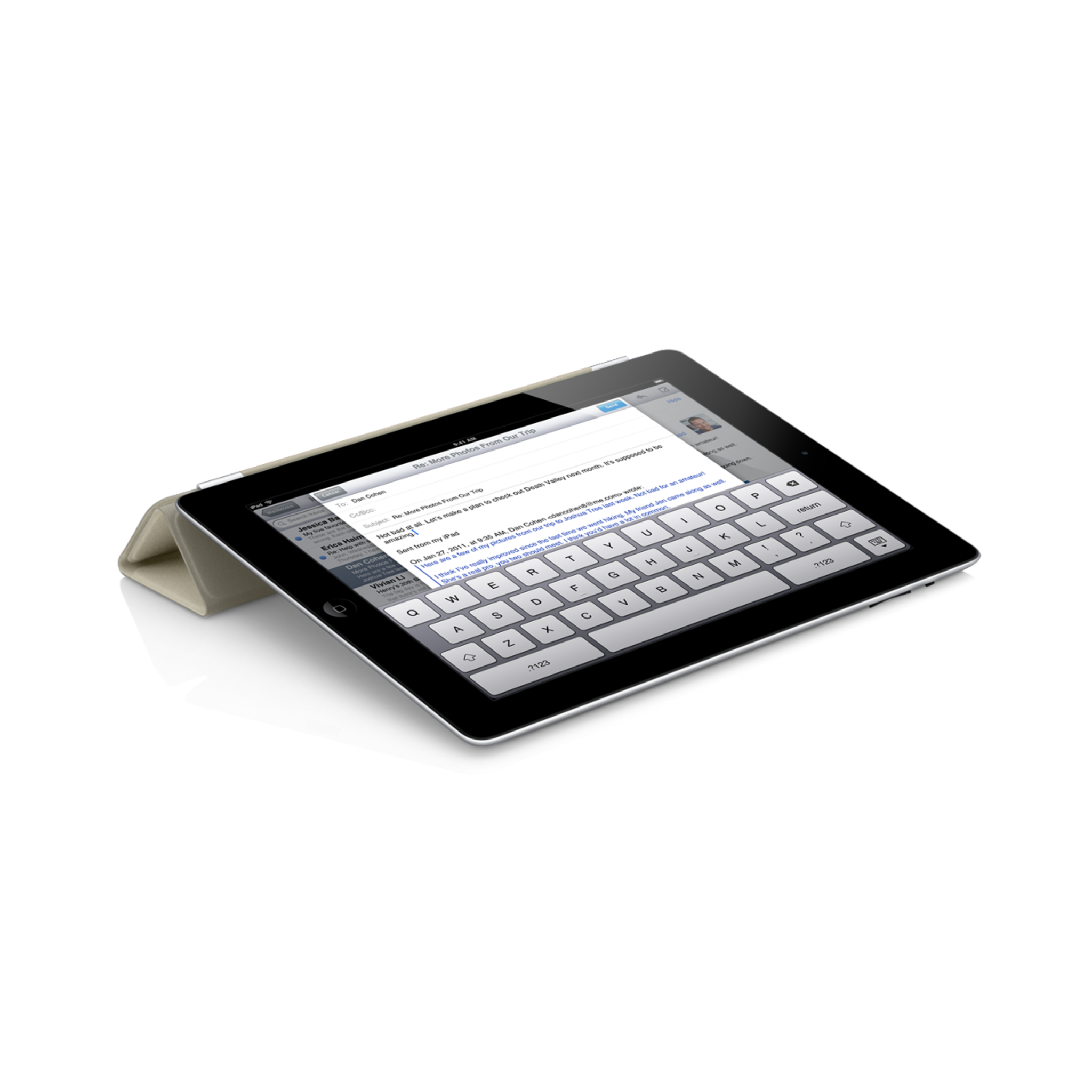 iPad Smart Cover — Leather Cream