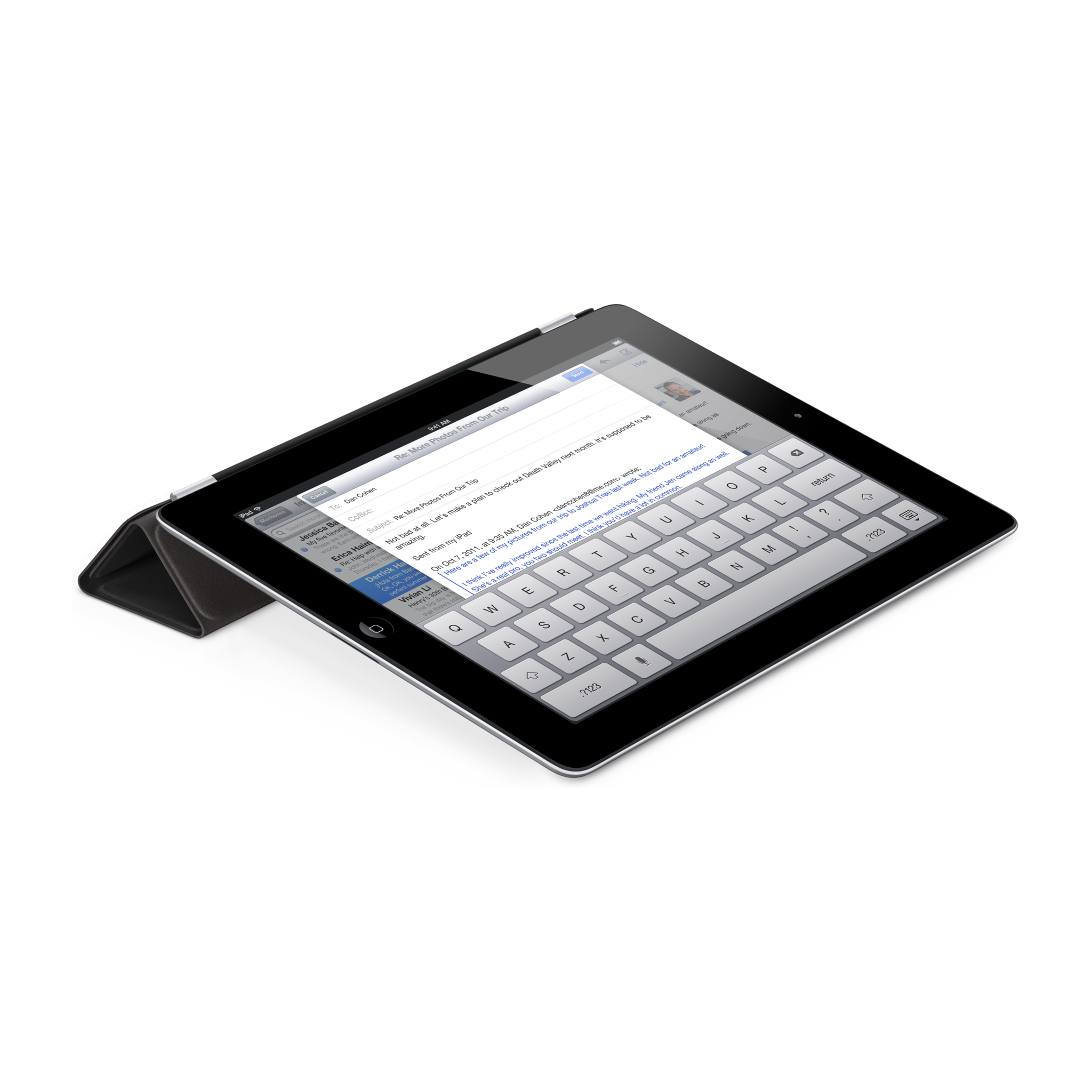 iPad Smart Cover — Leather Black