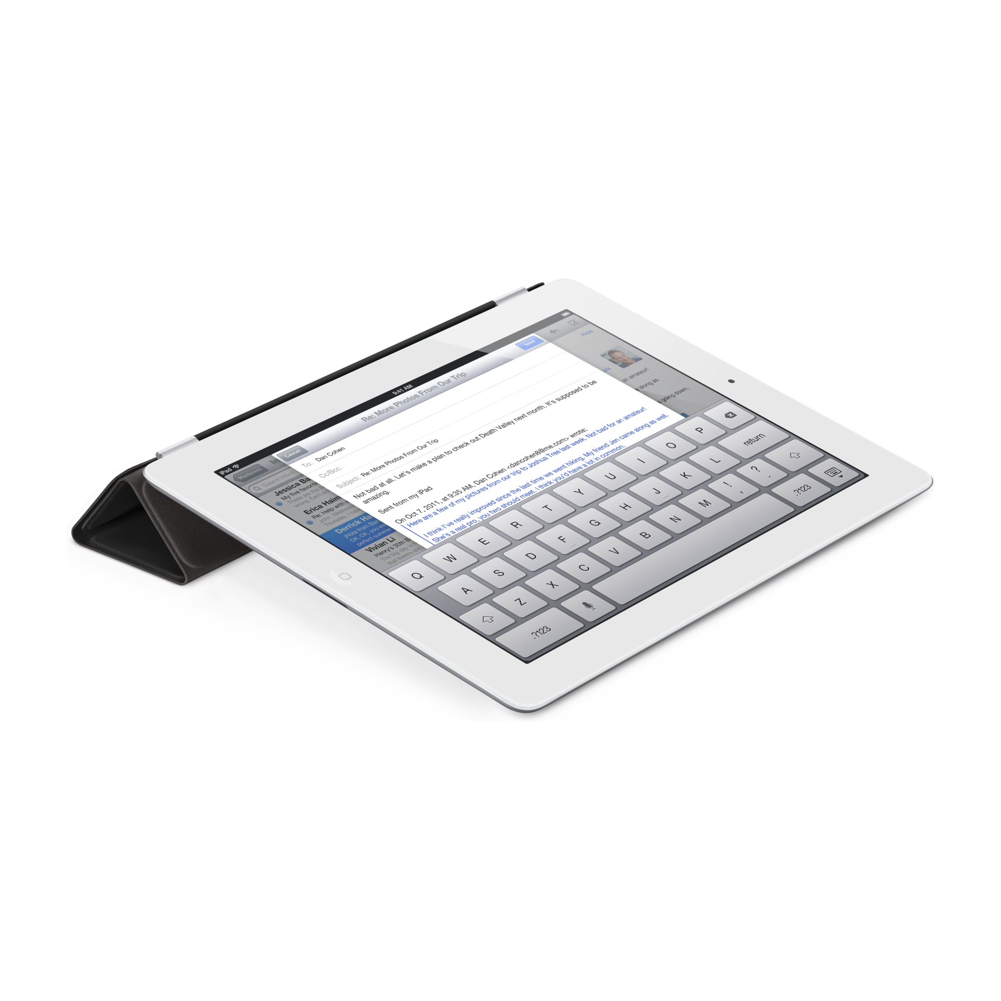 iPad Smart Cover — Leather Black