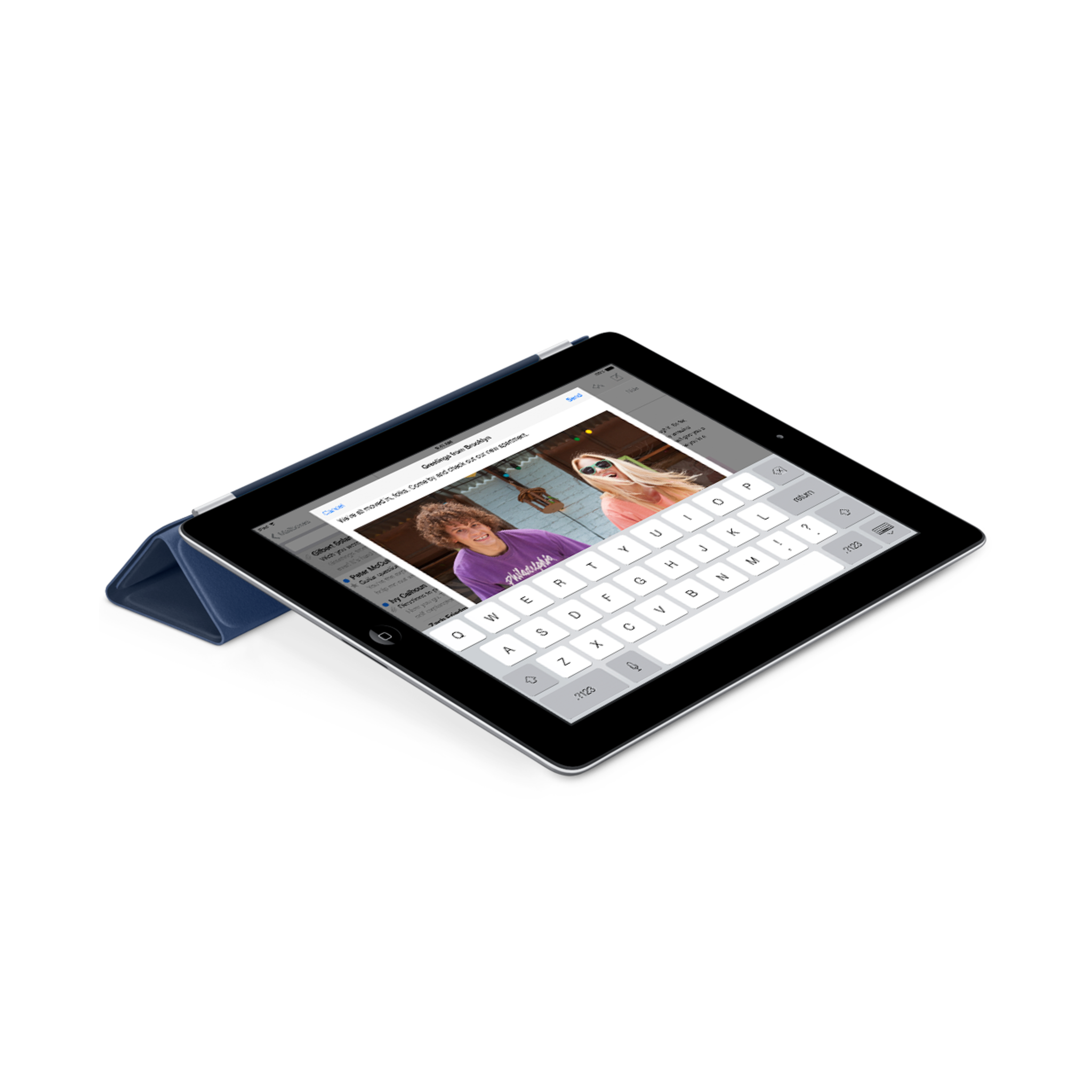 iPad Smart Cover — Leather Navy