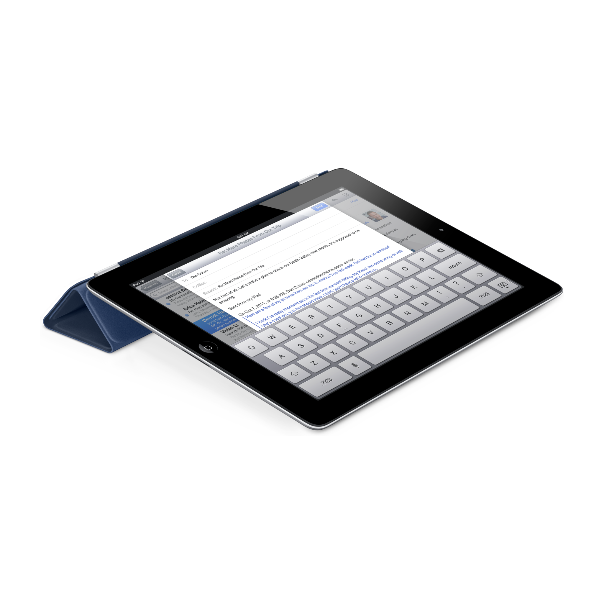 iPad Smart Cover — Leather Navy