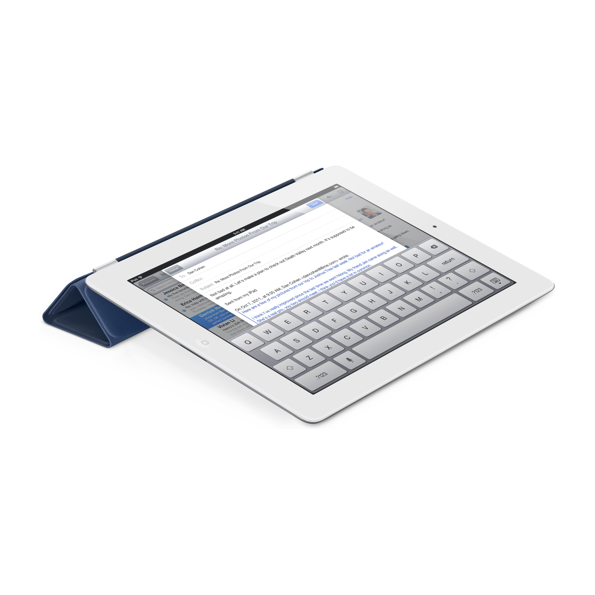 iPad Smart Cover — Leather Navy