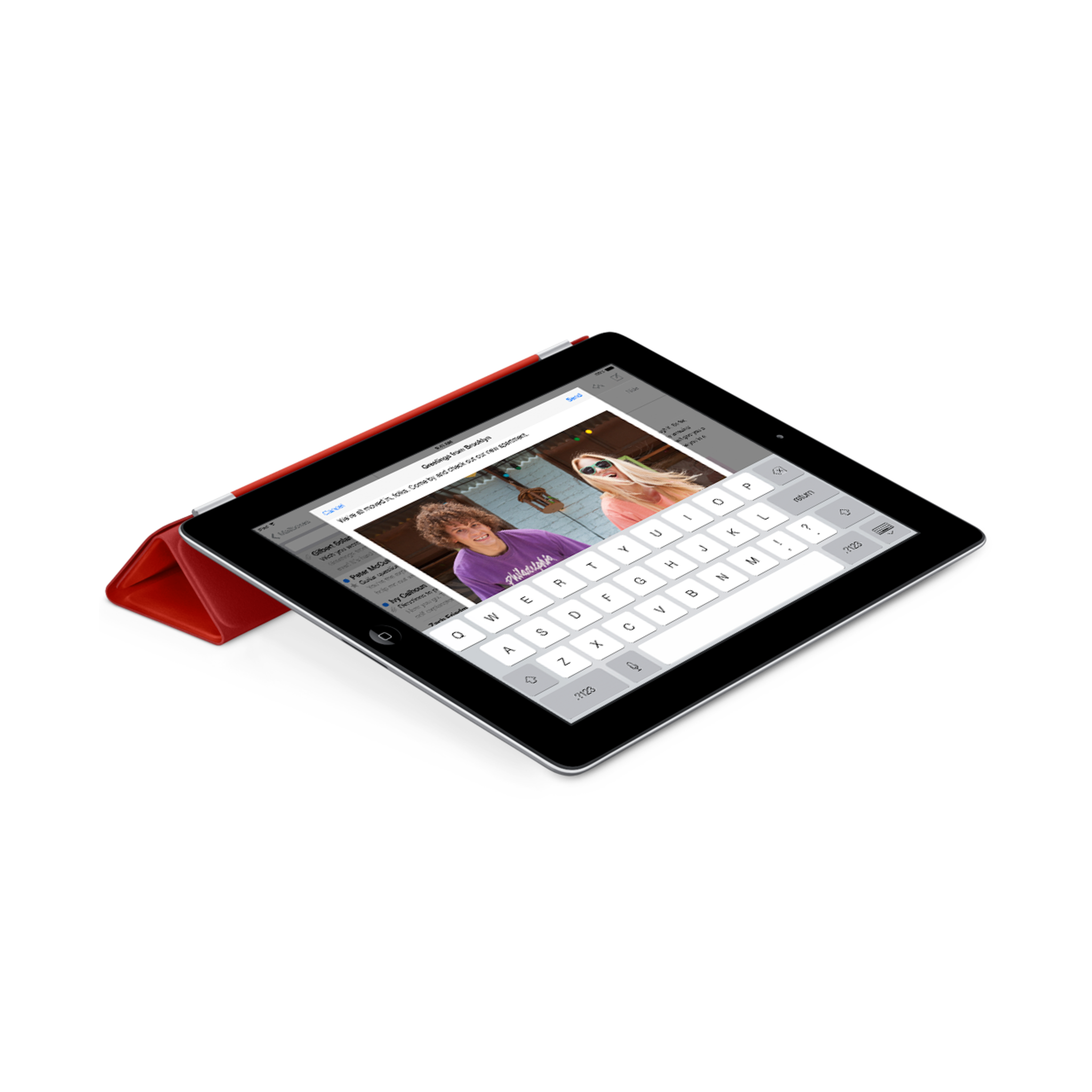 iPad Smart Cover — Leather Red