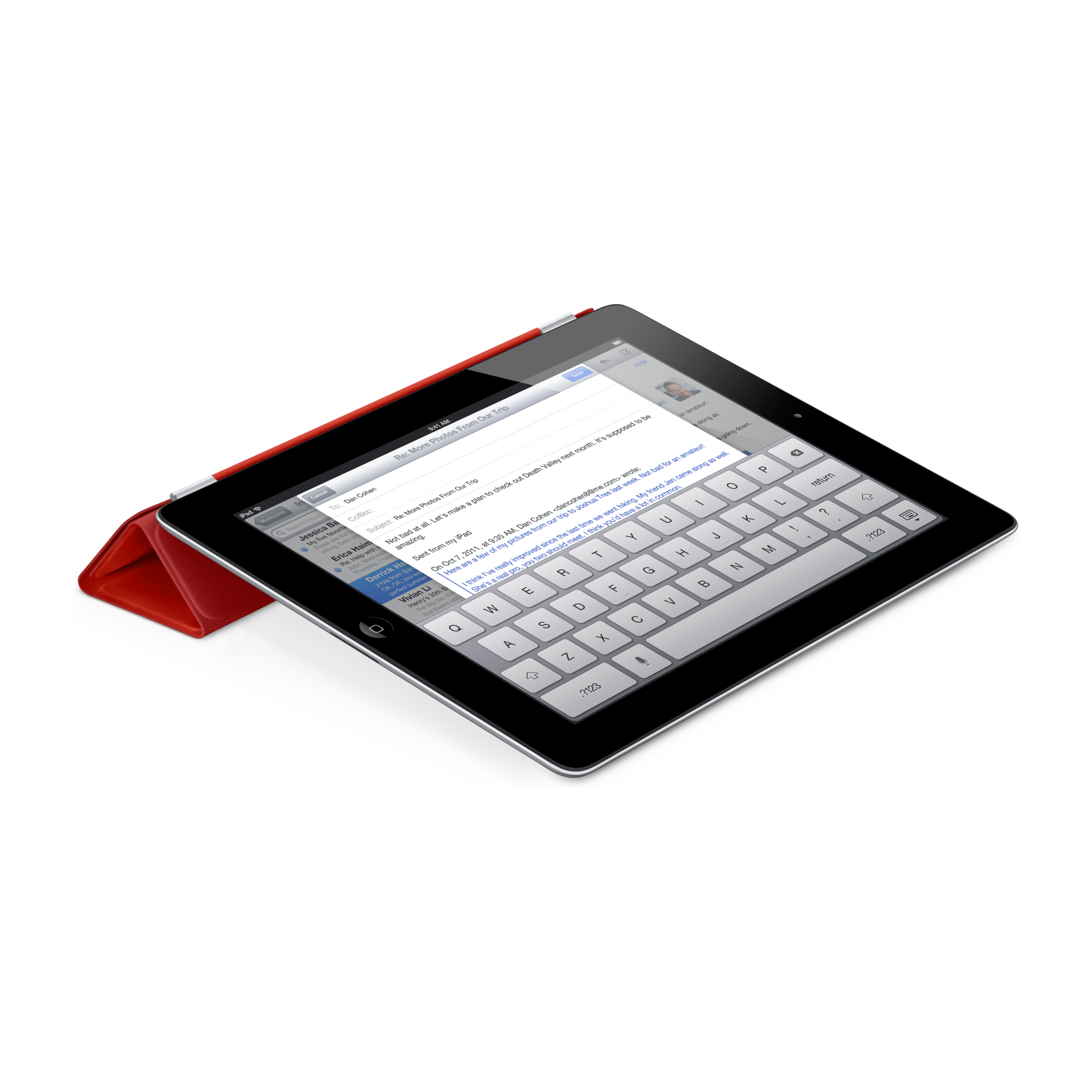 iPad Smart Cover — Leather Red