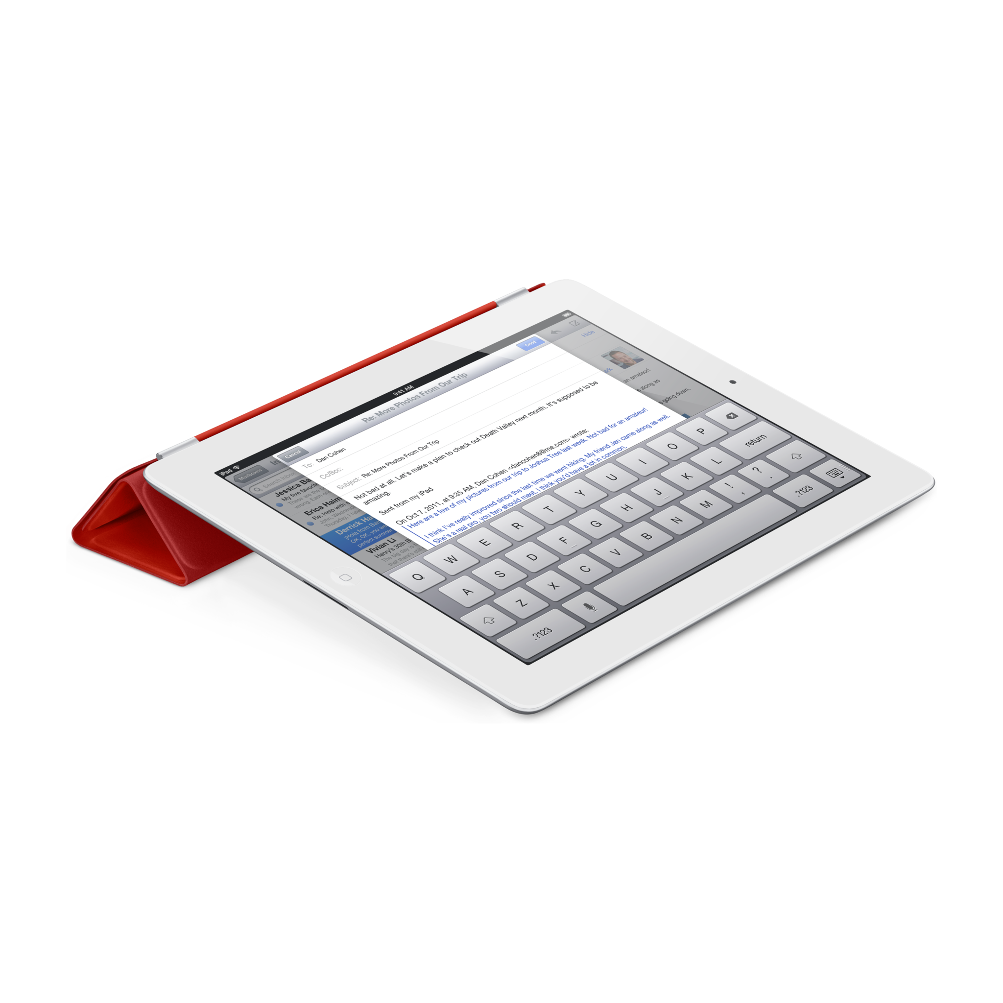 iPad Smart Cover — Leather Red