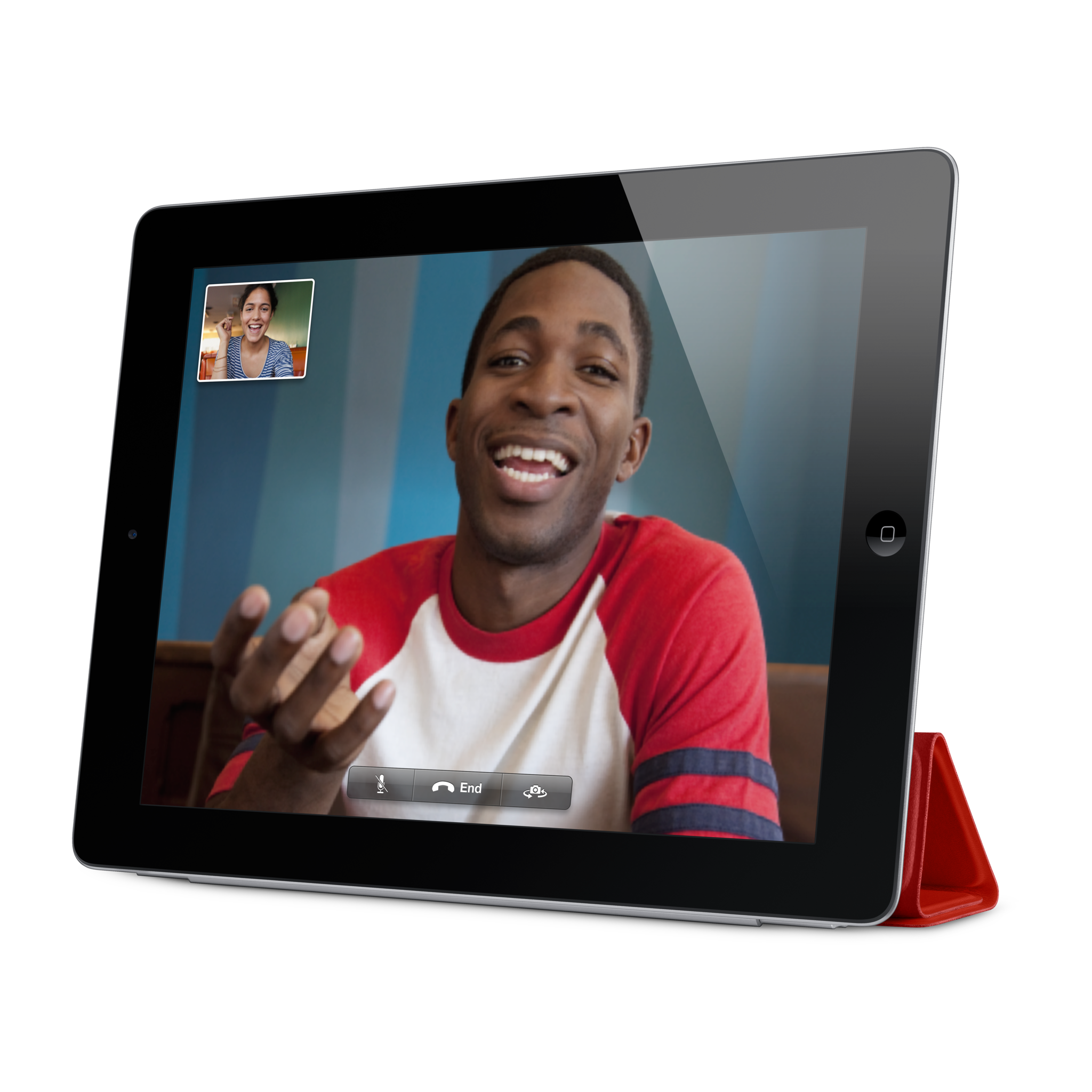 iPad Smart Cover — Leather Red