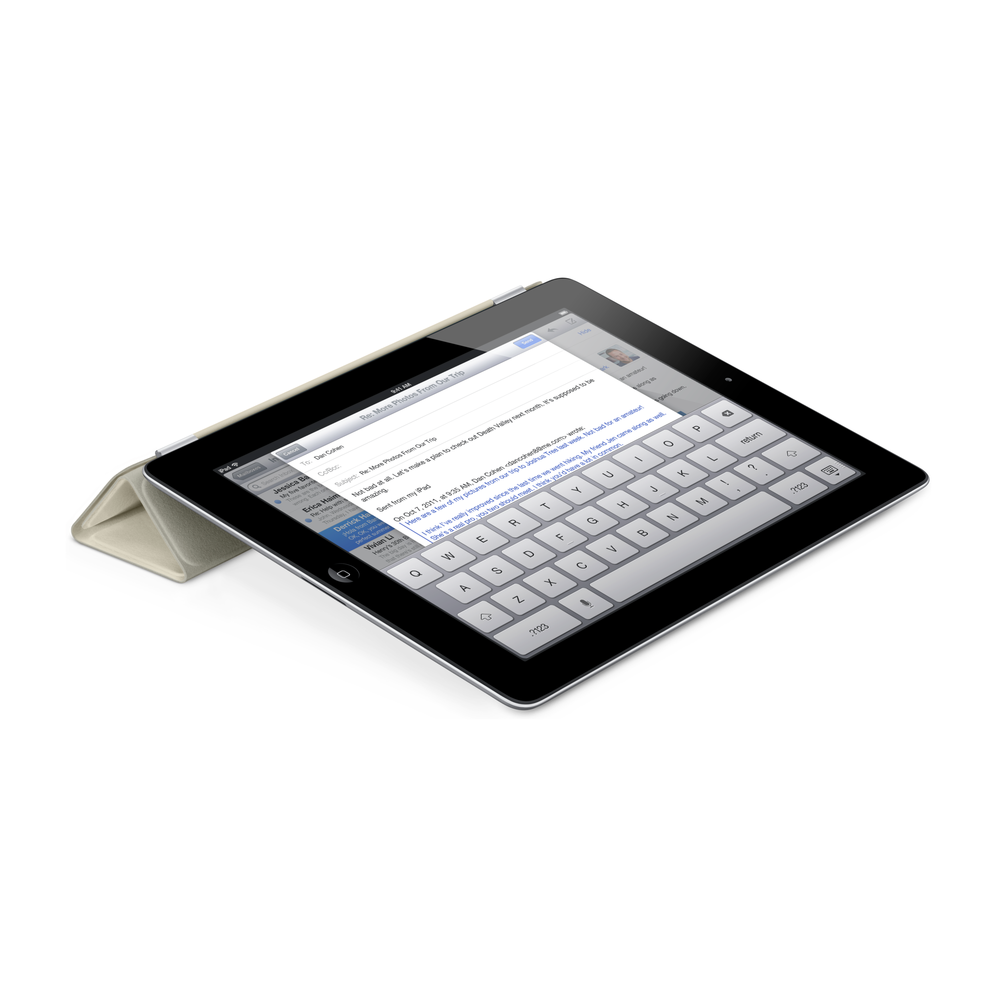 iPad Smart Cover — Leather Cream