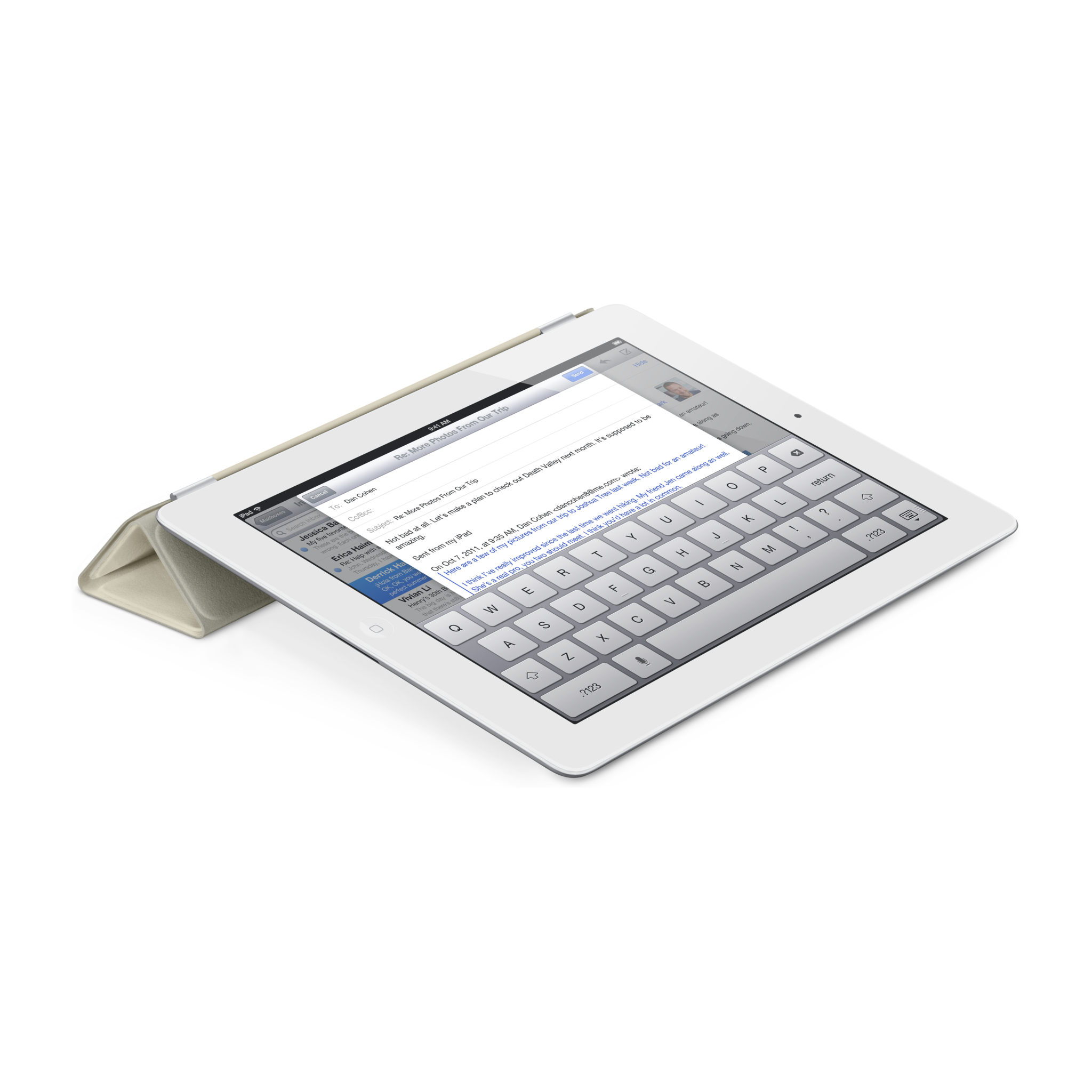 iPad Smart Cover — Leather Cream