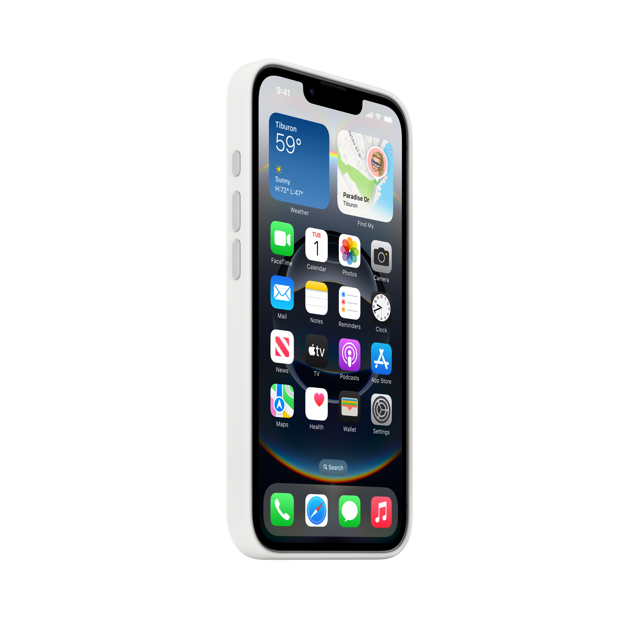iPhone 16e Silicone Case — White