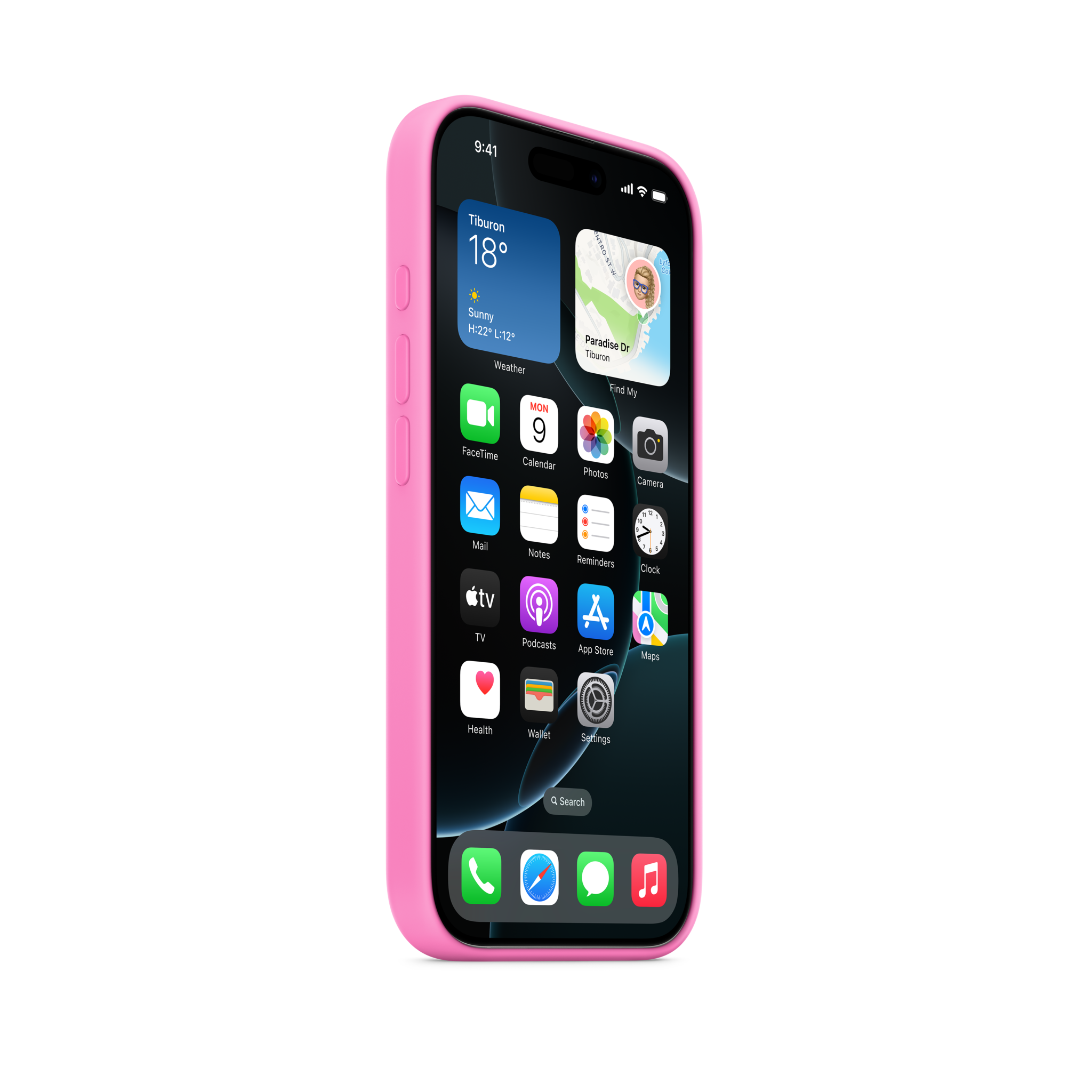 iPhone 16 Pro Silicone Case with MagSafe — Peony