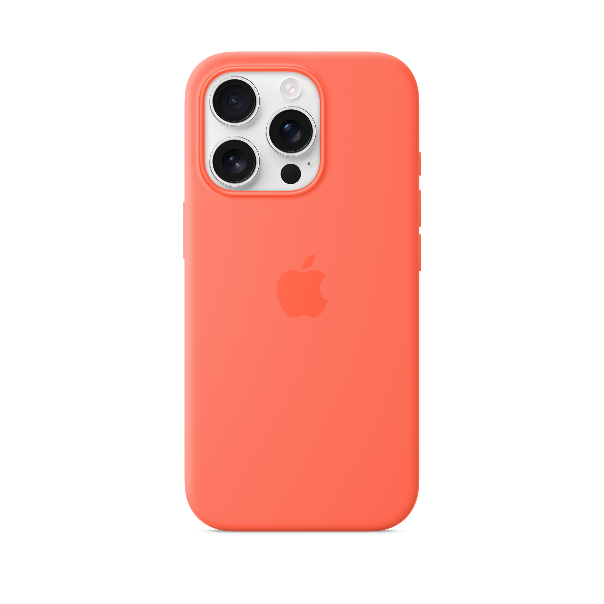iPhone 16 Pro Silicone Case with MagSafe — Tangerine