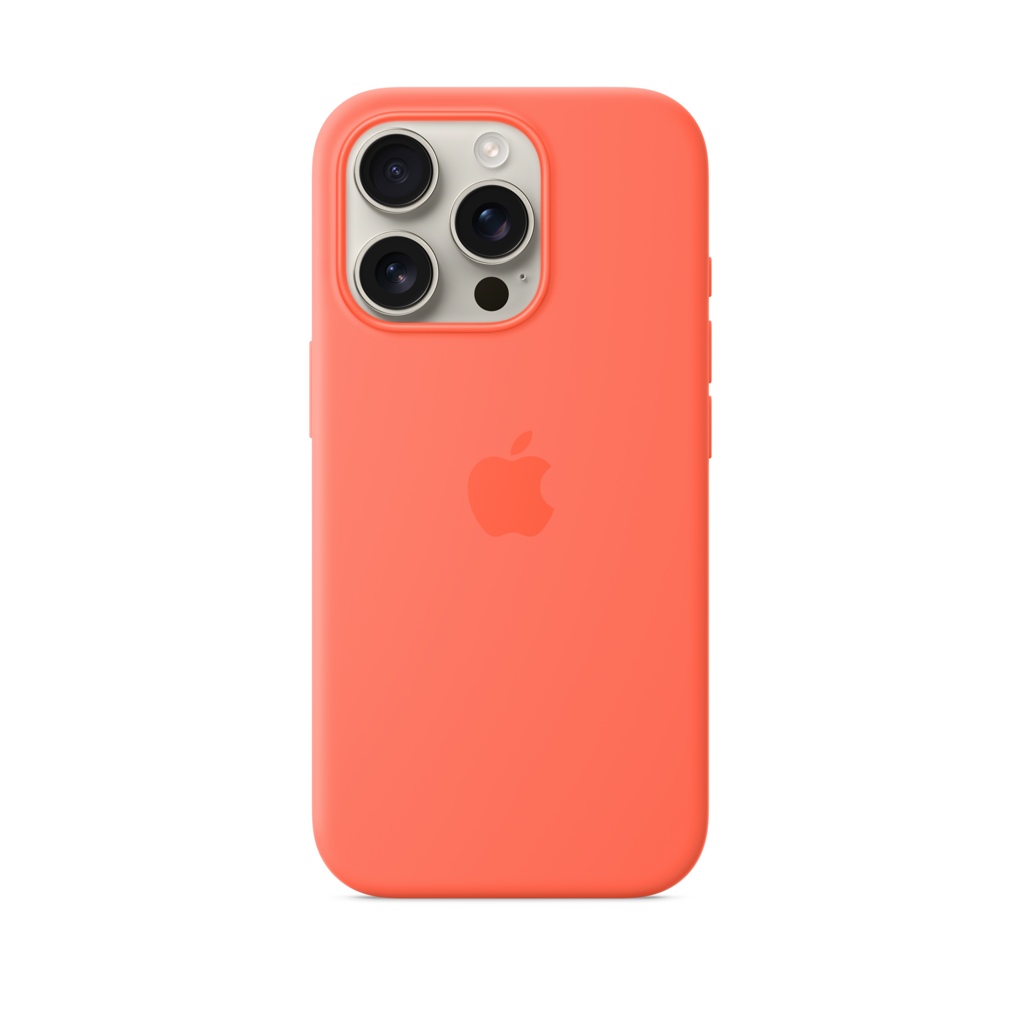 iPhone 16 Pro Silicone Case with MagSafe — Tangerine