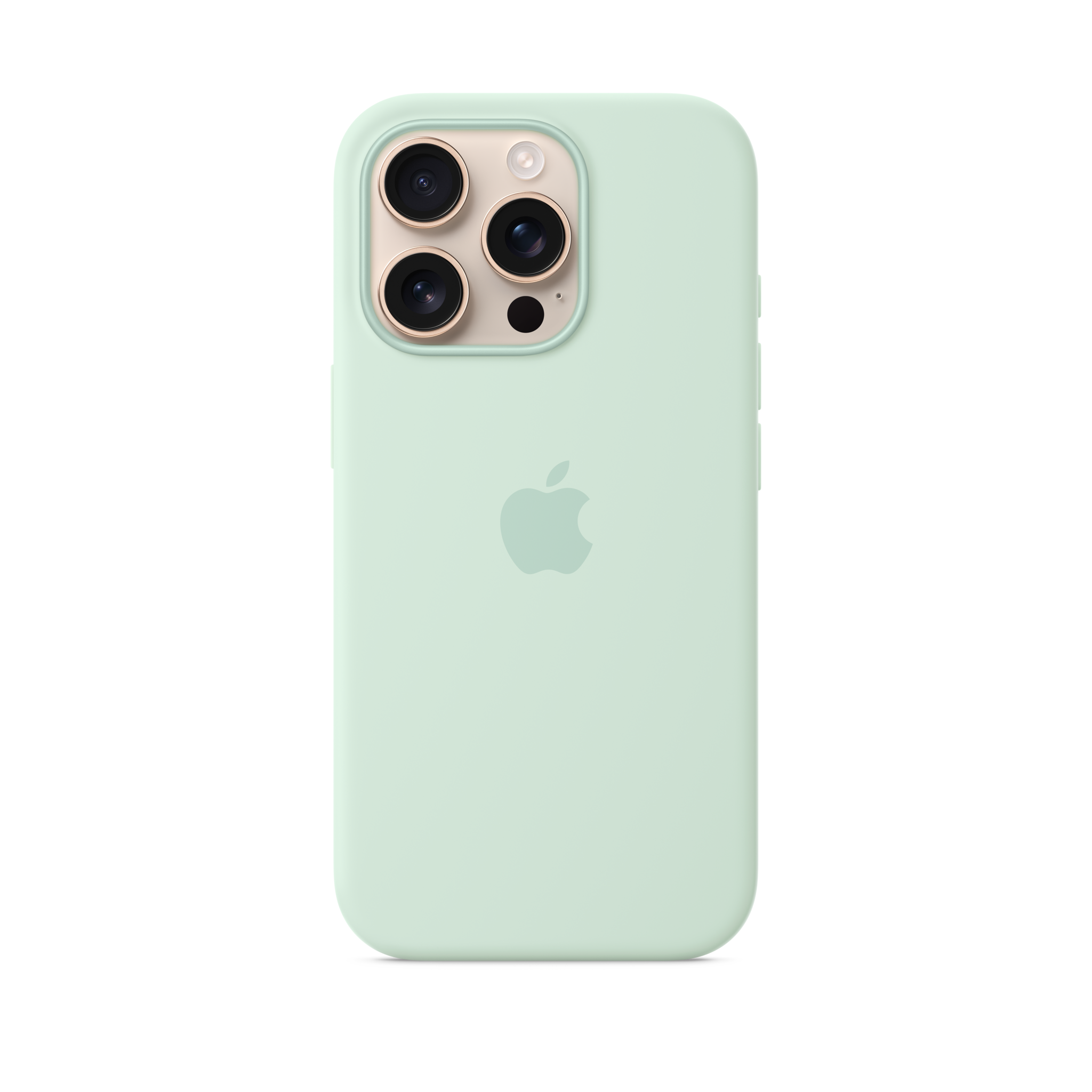 iPhone 16 Pro Silicone Case with MagSafe — Aquamarine
