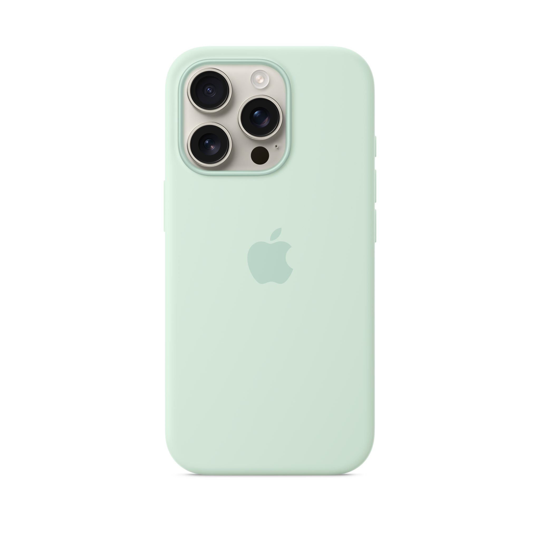 iPhone 16 Pro Silicone Case with MagSafe — Aquamarine