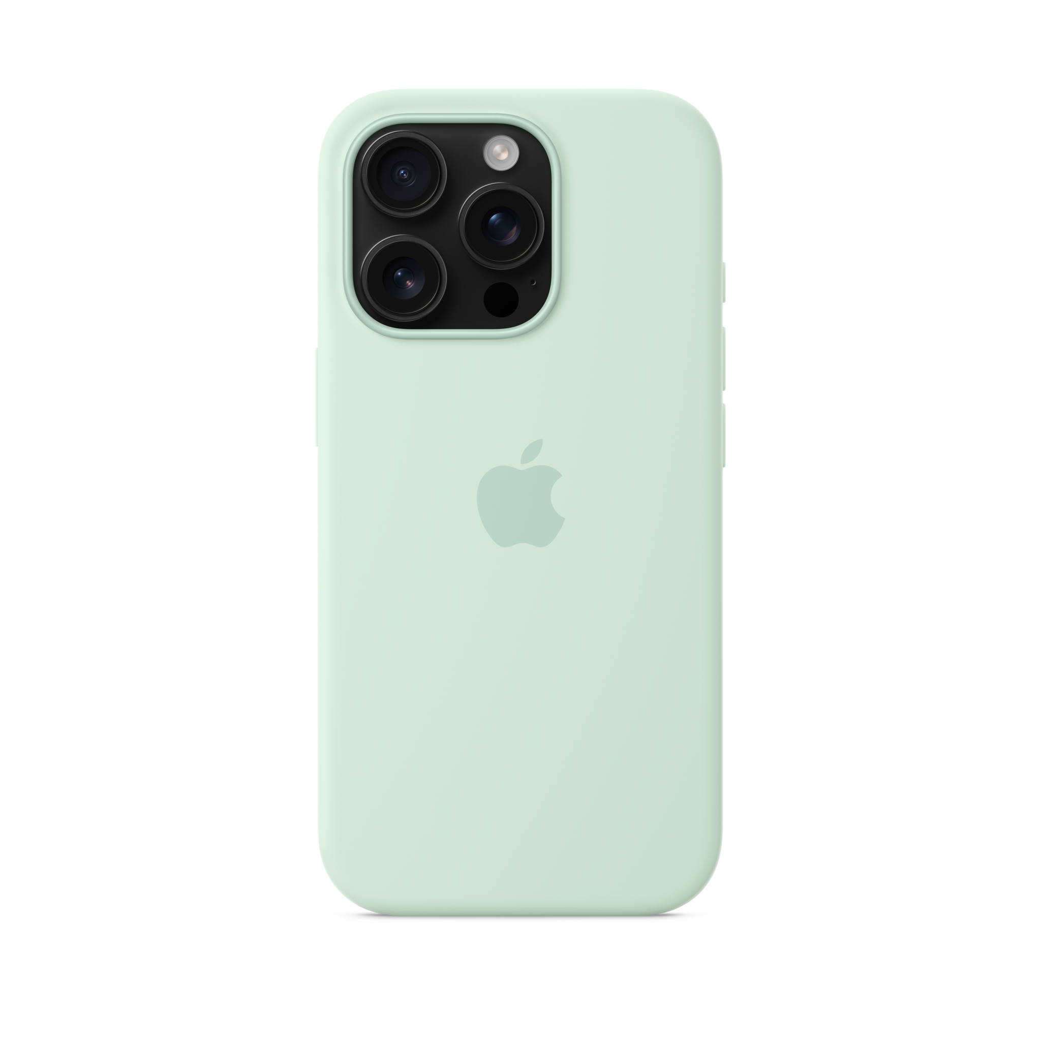 iPhone 16 Pro Silicone Case with MagSafe — Aquamarine