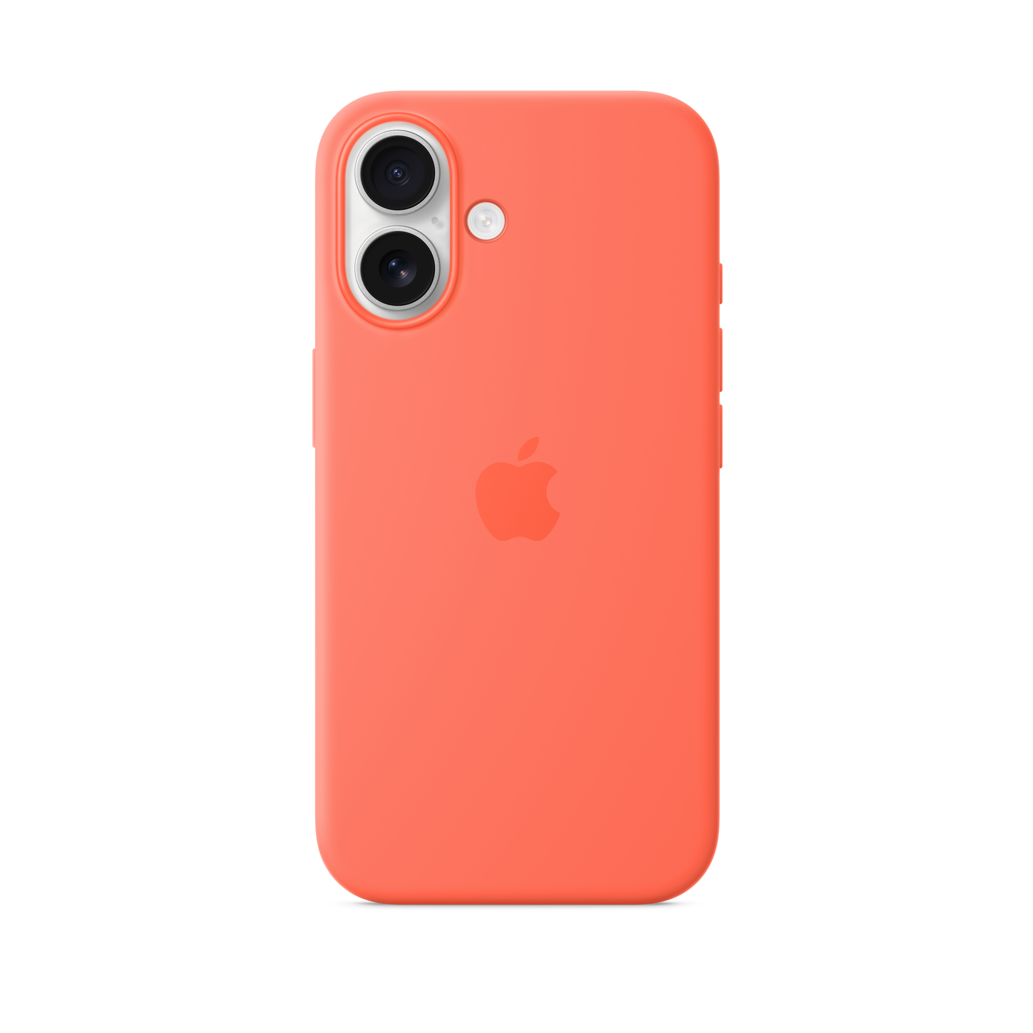 iPhone 16 Silicone Case with MagSafe — Tangerine