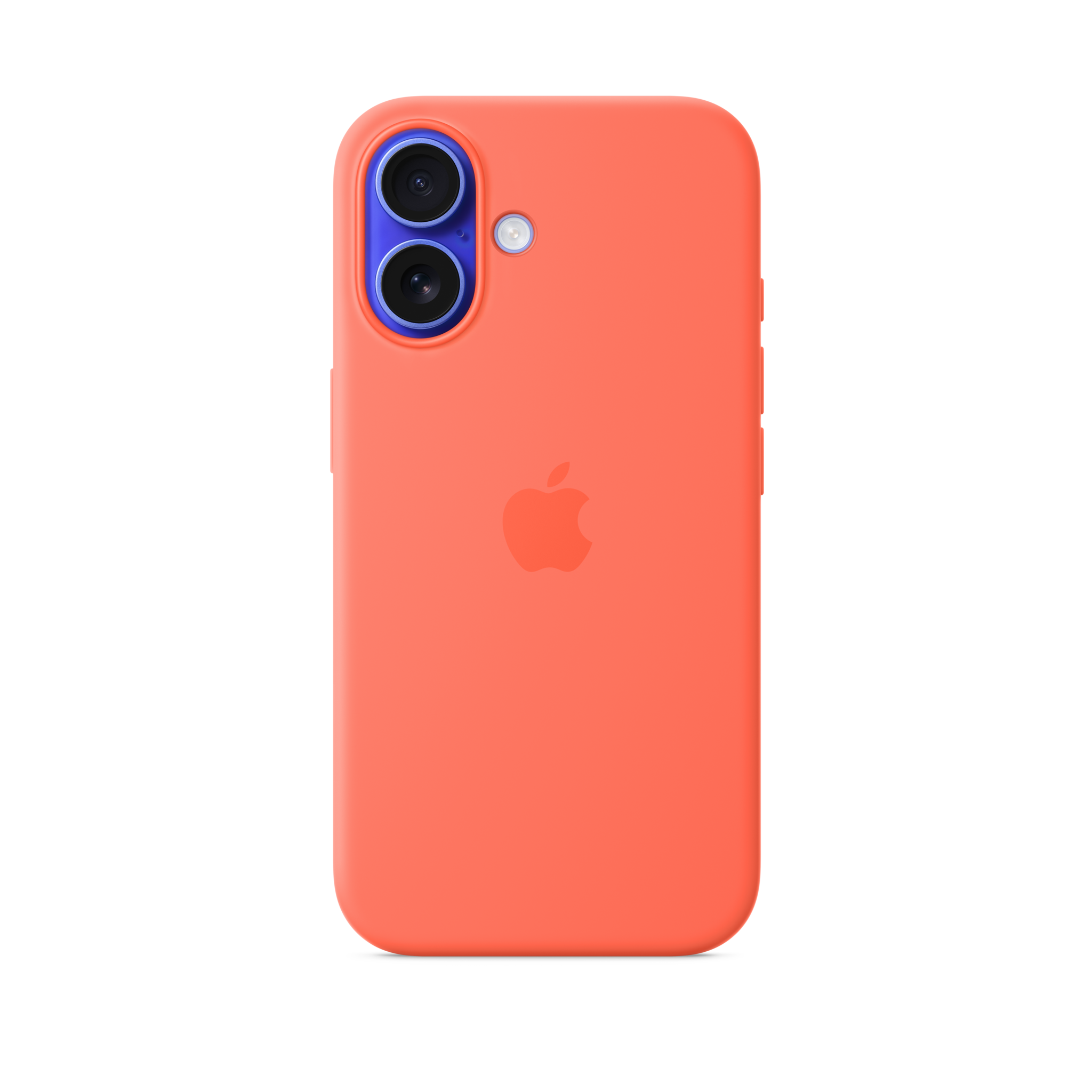 iPhone 16 Silicone Case with MagSafe — Tangerine