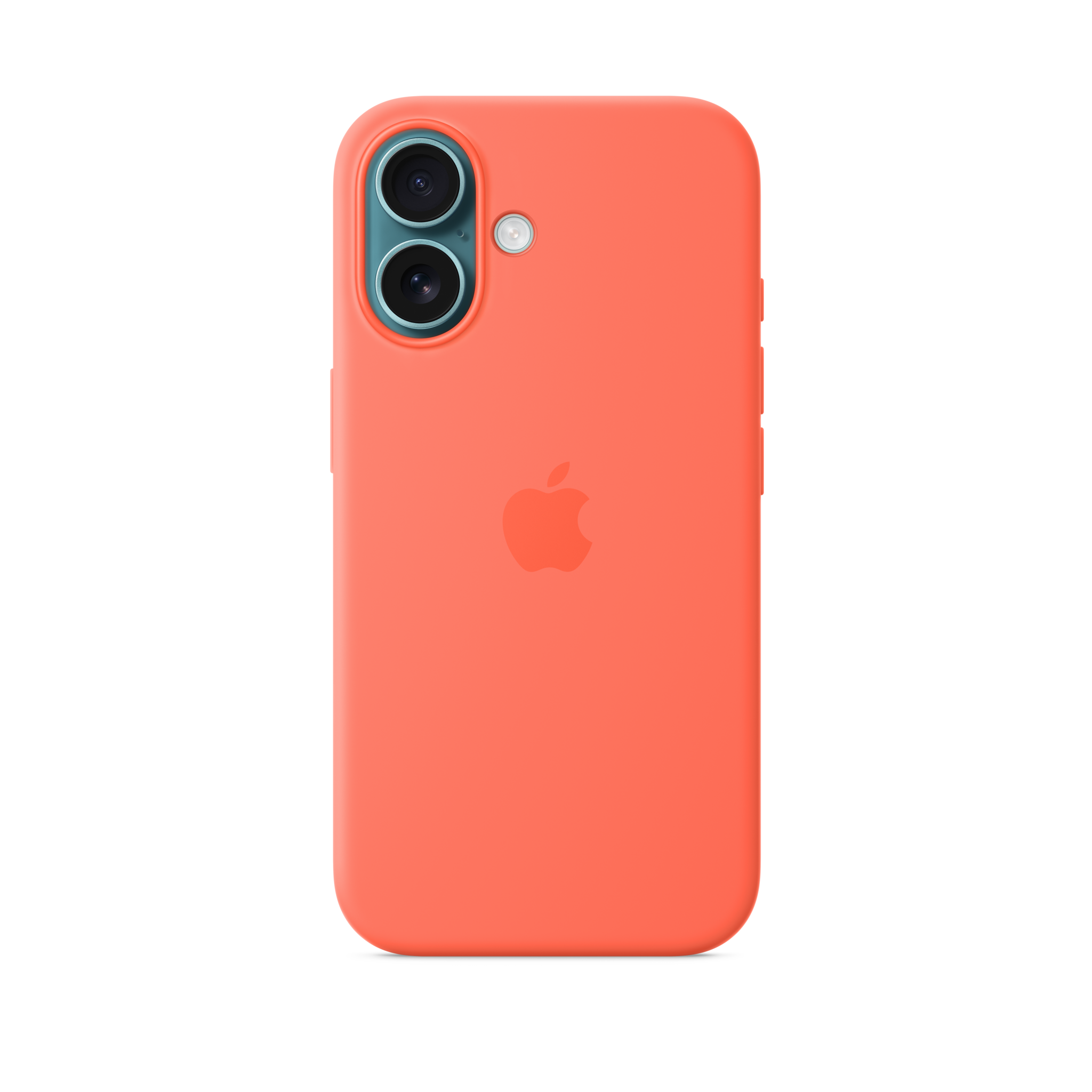 iPhone 16 Silicone Case with MagSafe — Tangerine