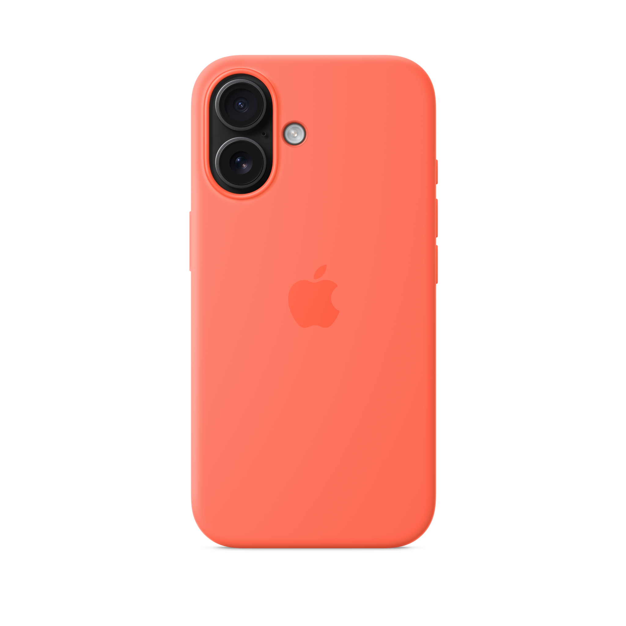 iPhone 16 Silicone Case with MagSafe — Tangerine