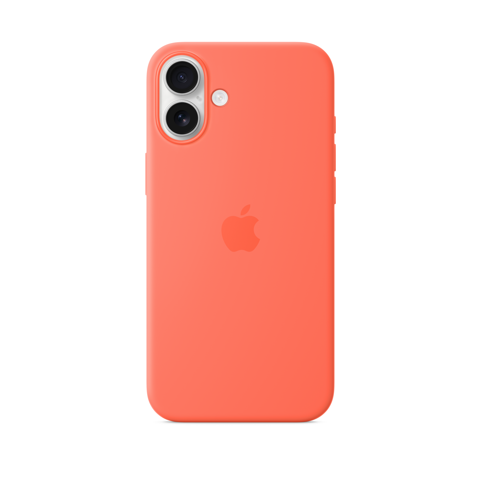 iPhone 16 Plus Silicone Case with MagSafe — Tangerine