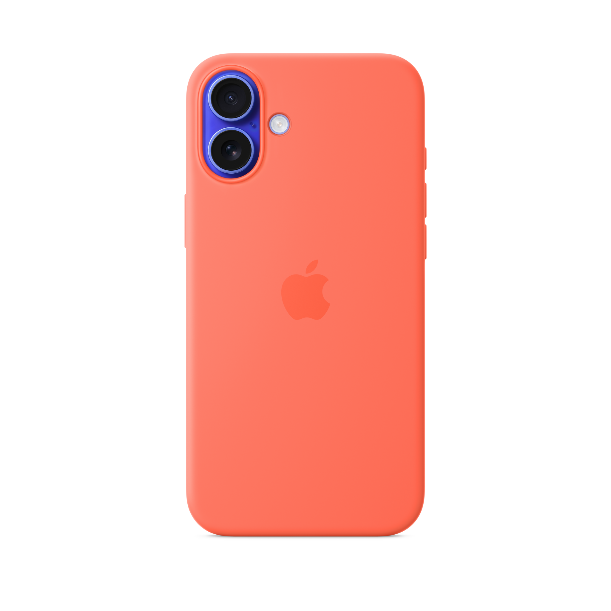 iPhone 16 Plus Silicone Case with MagSafe — Tangerine