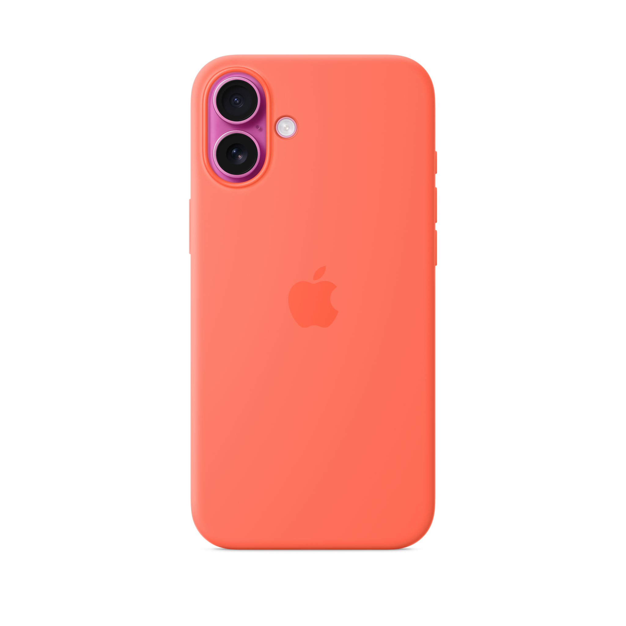 iPhone 16 Plus Silicone Case with MagSafe — Tangerine