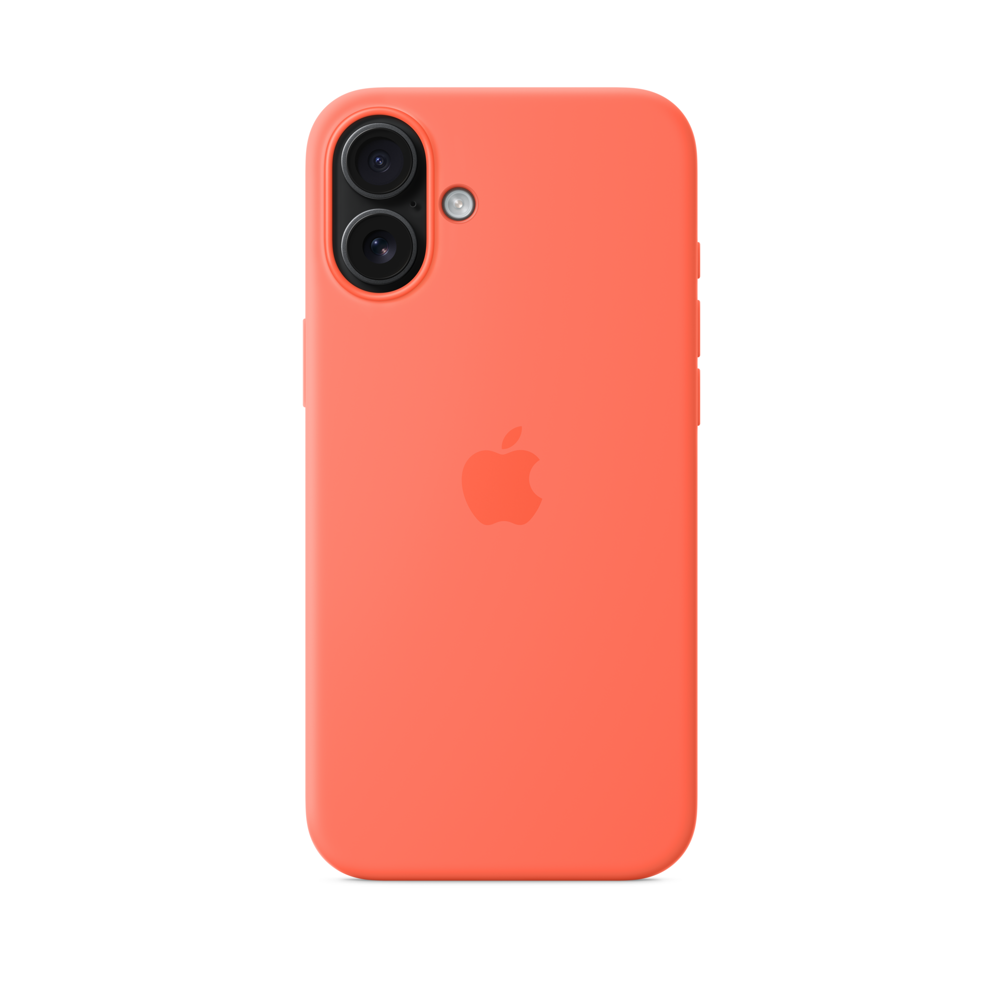 iPhone 16 Plus Silicone Case with MagSafe — Tangerine