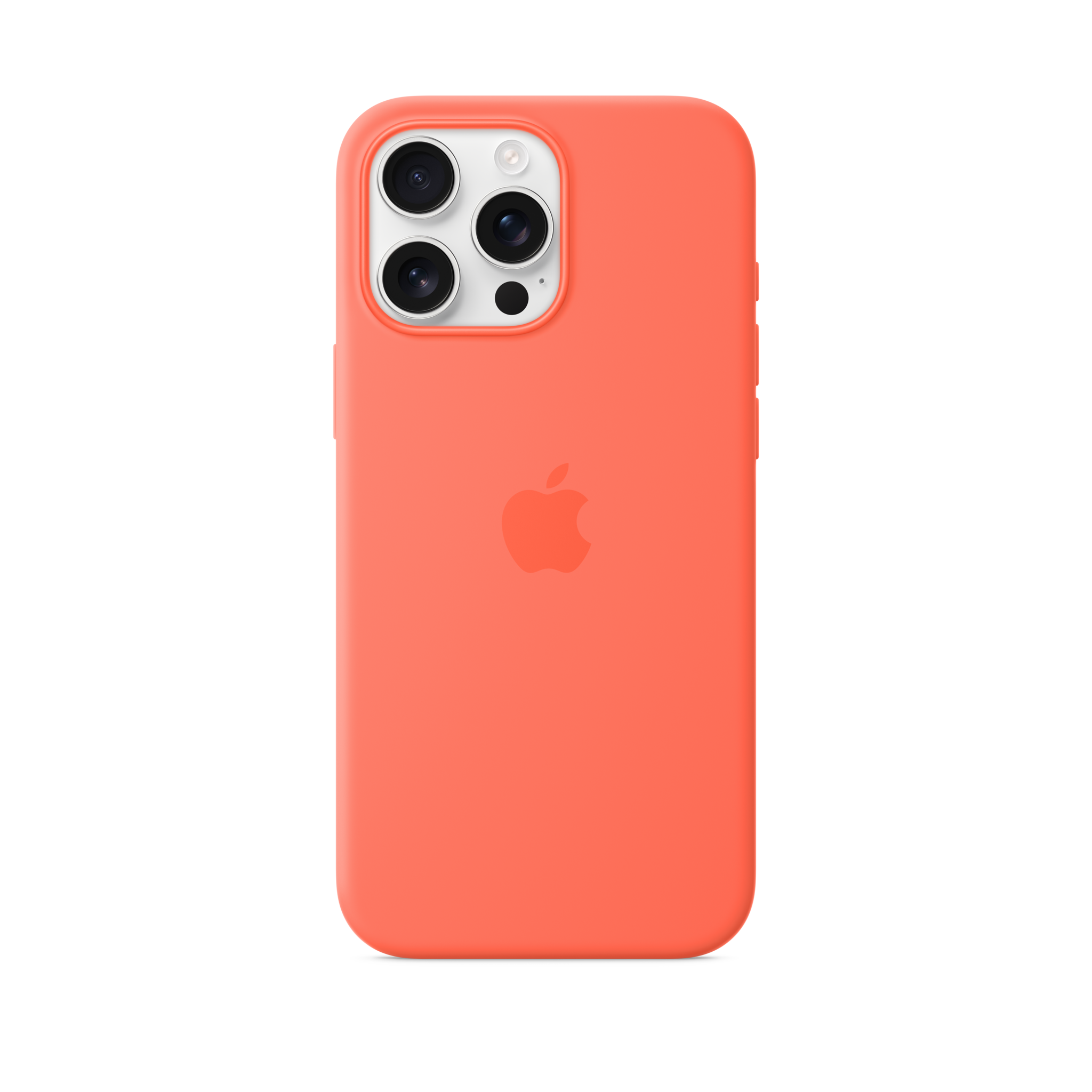 iPhone 16 Pro Max Silicone Case with MagSafe — Tangerine