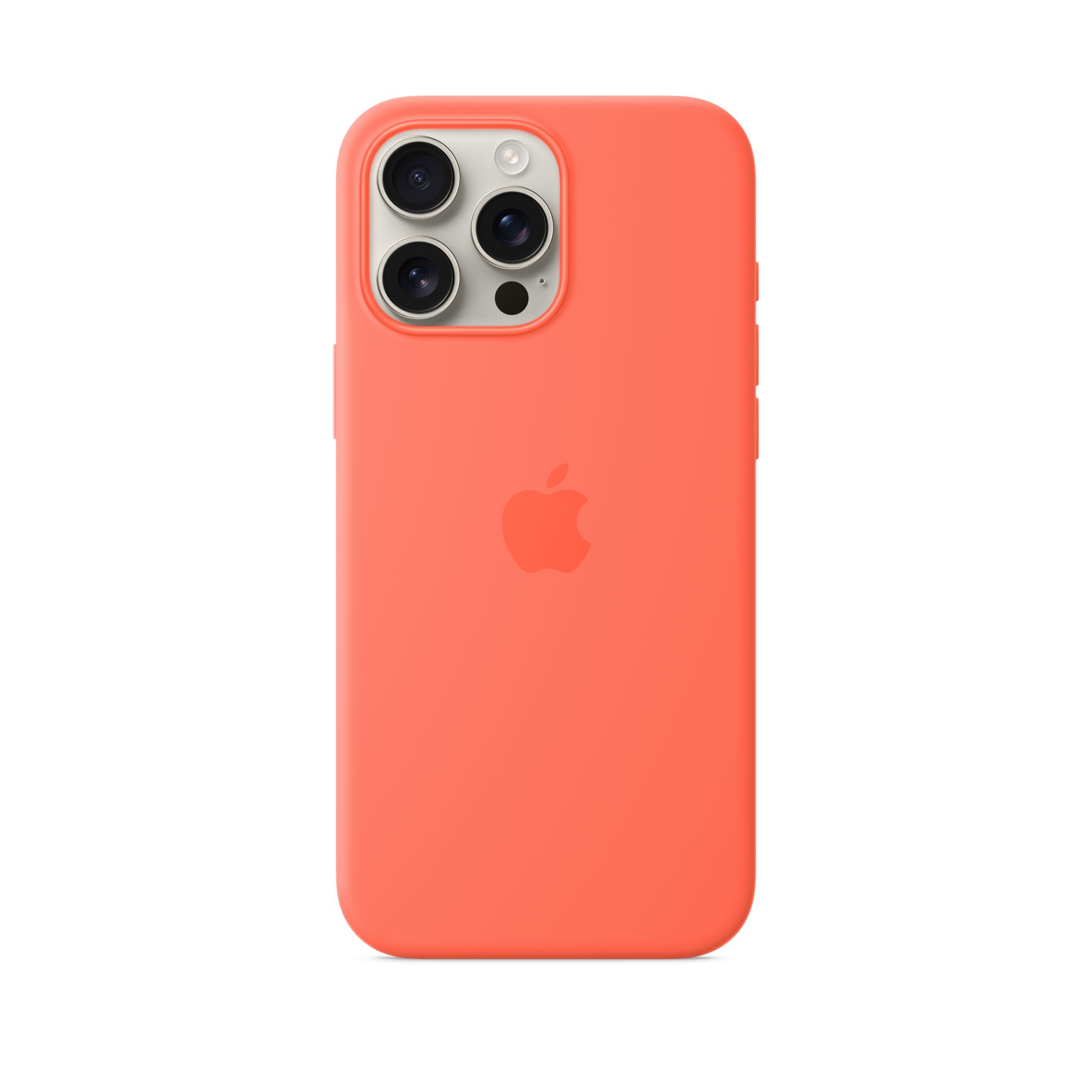 iPhone 16 Pro Max Silicone Case with MagSafe — Tangerine