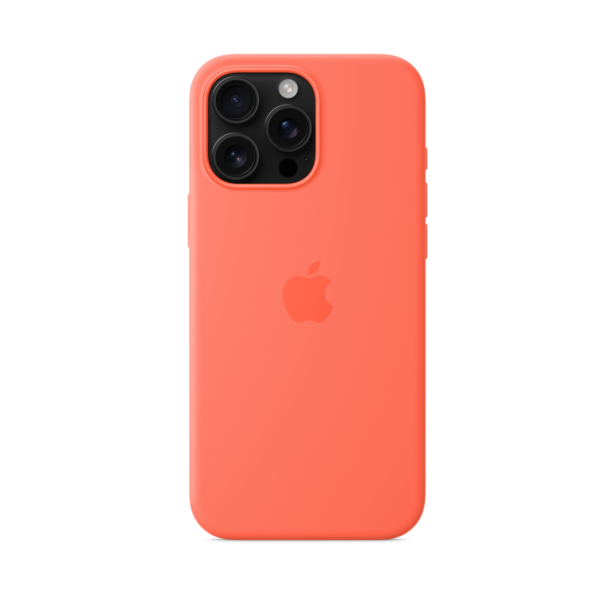 iPhone 16 Pro Max Silicone Case with MagSafe — Tangerine