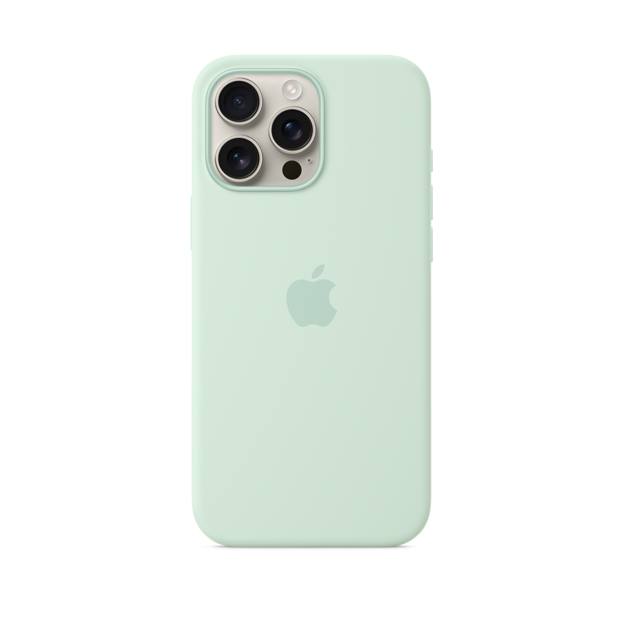 iPhone 16 Pro Max Silicone Case with MagSafe — Aquamarine