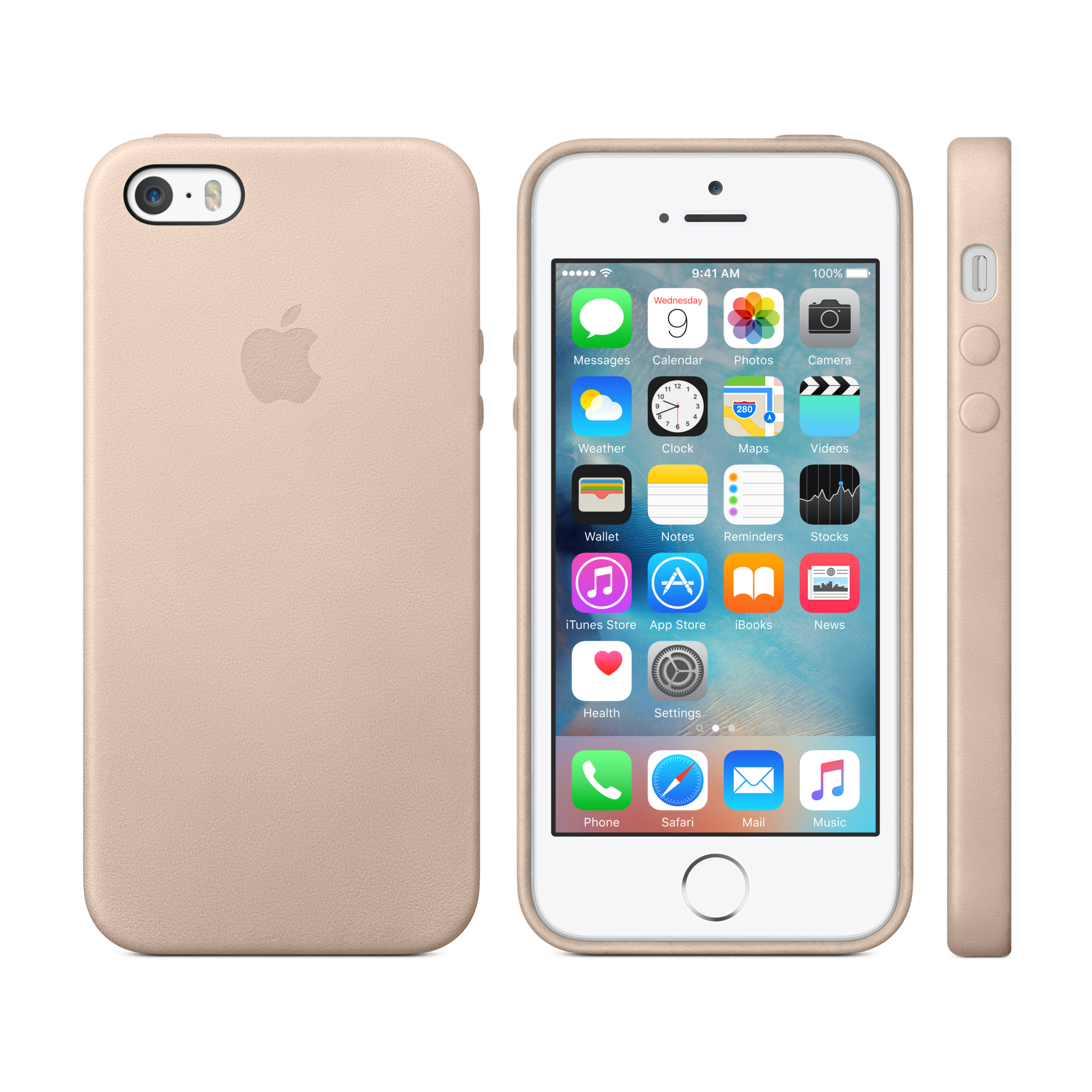 iPhone 5s Leather Case — Beige