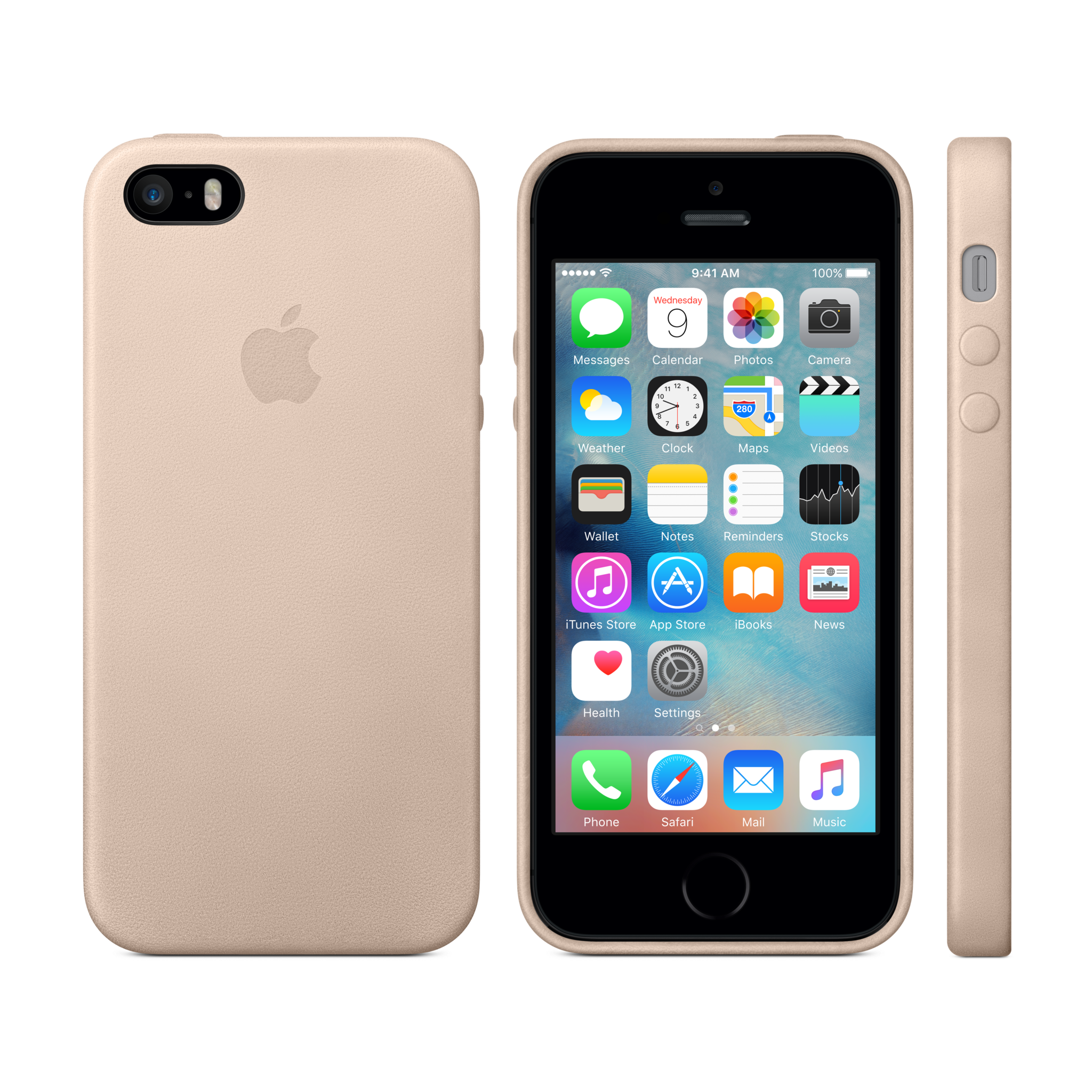 iPhone 5s Leather Case — Beige