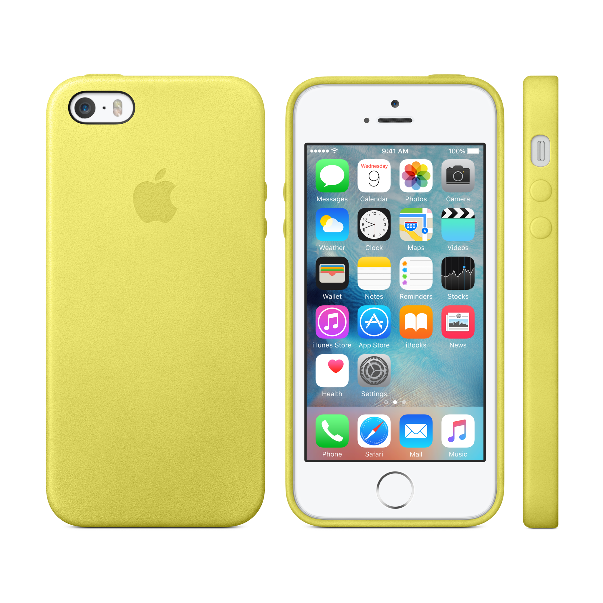 iPhone 5s Leather Case — Yellow