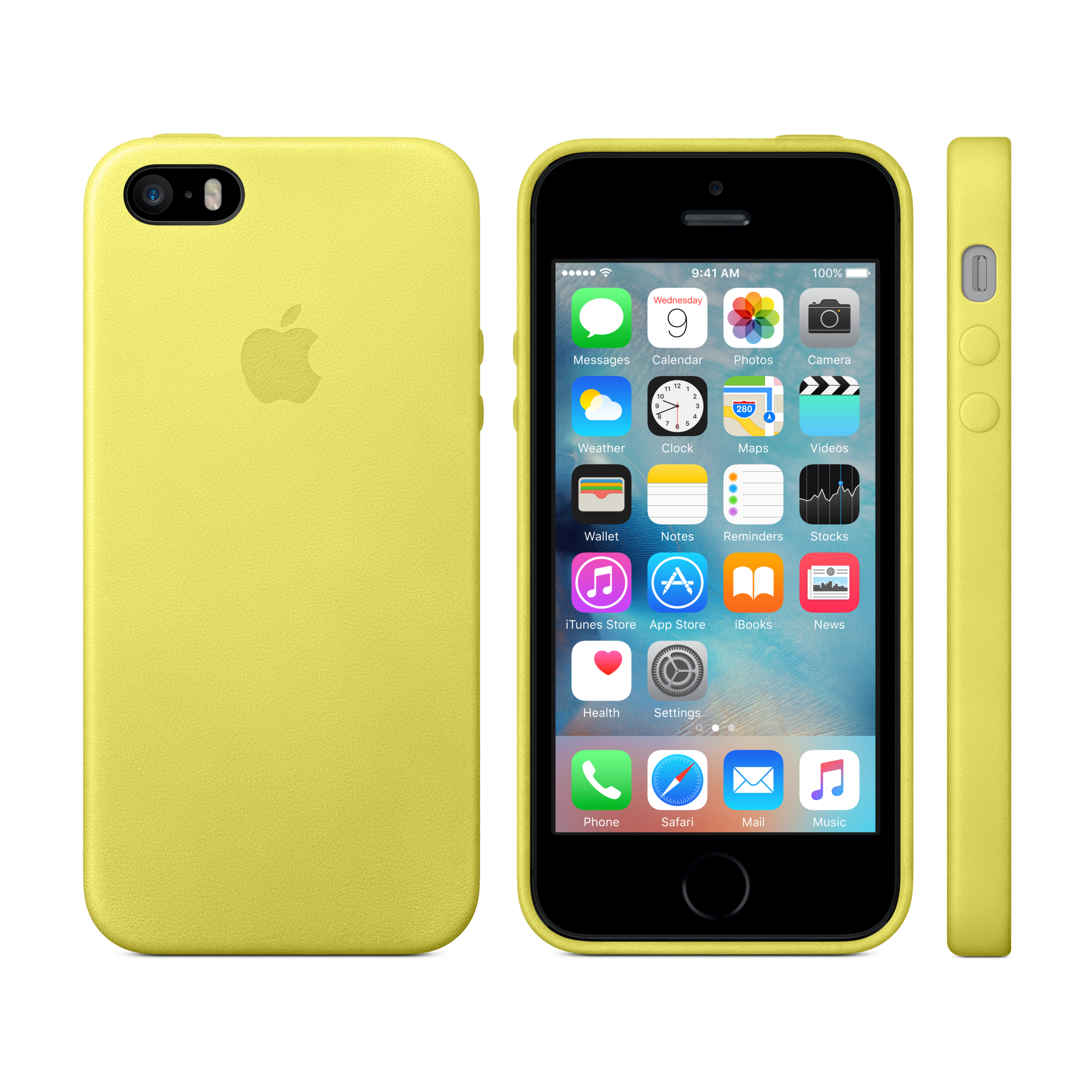 iPhone 5s Leather Case — Yellow