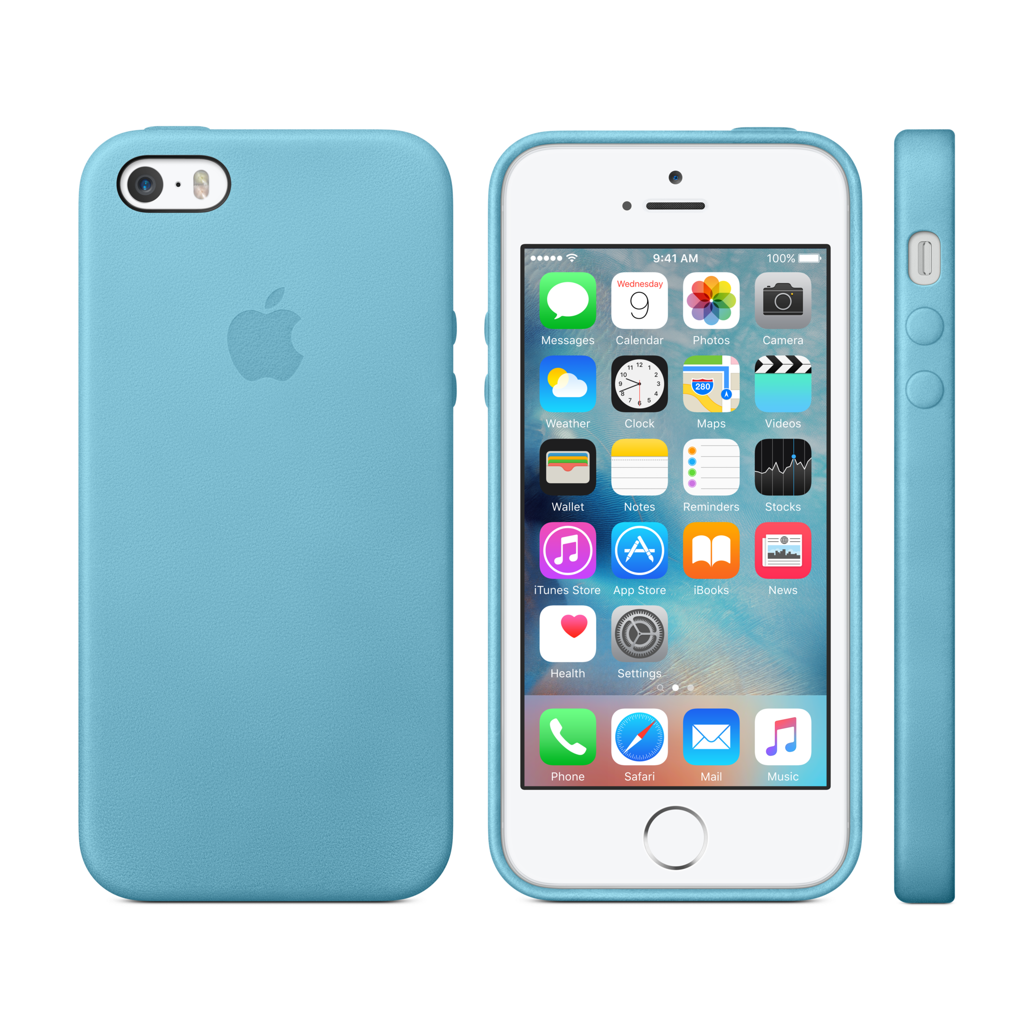 iPhone 5s Leather Case — Blue