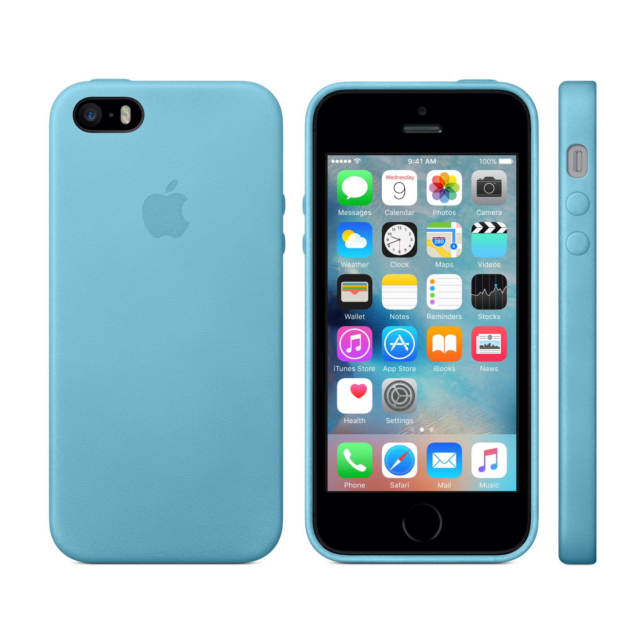iPhone 5s Leather Case — Blue