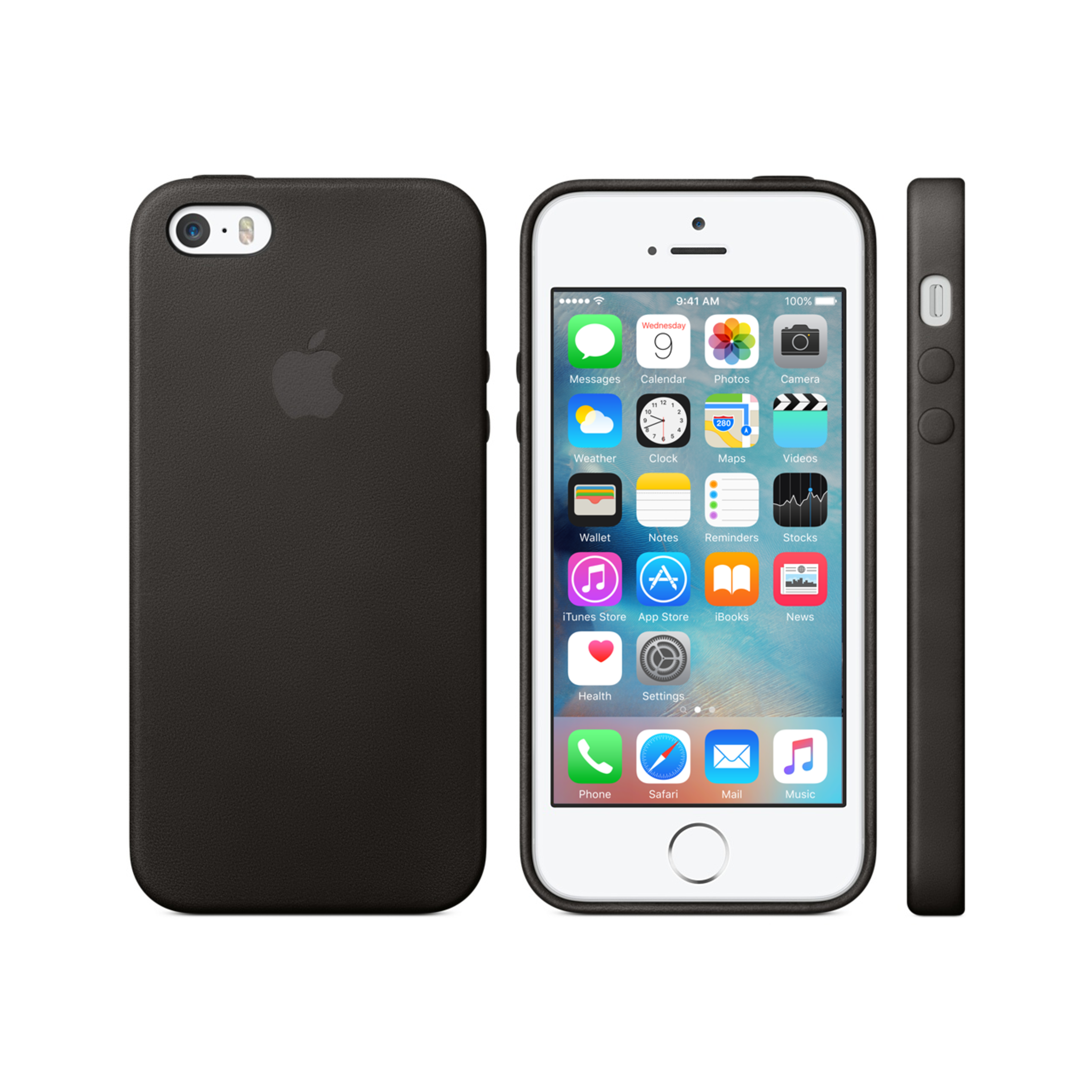 iPhone 5s Leather Case — Black