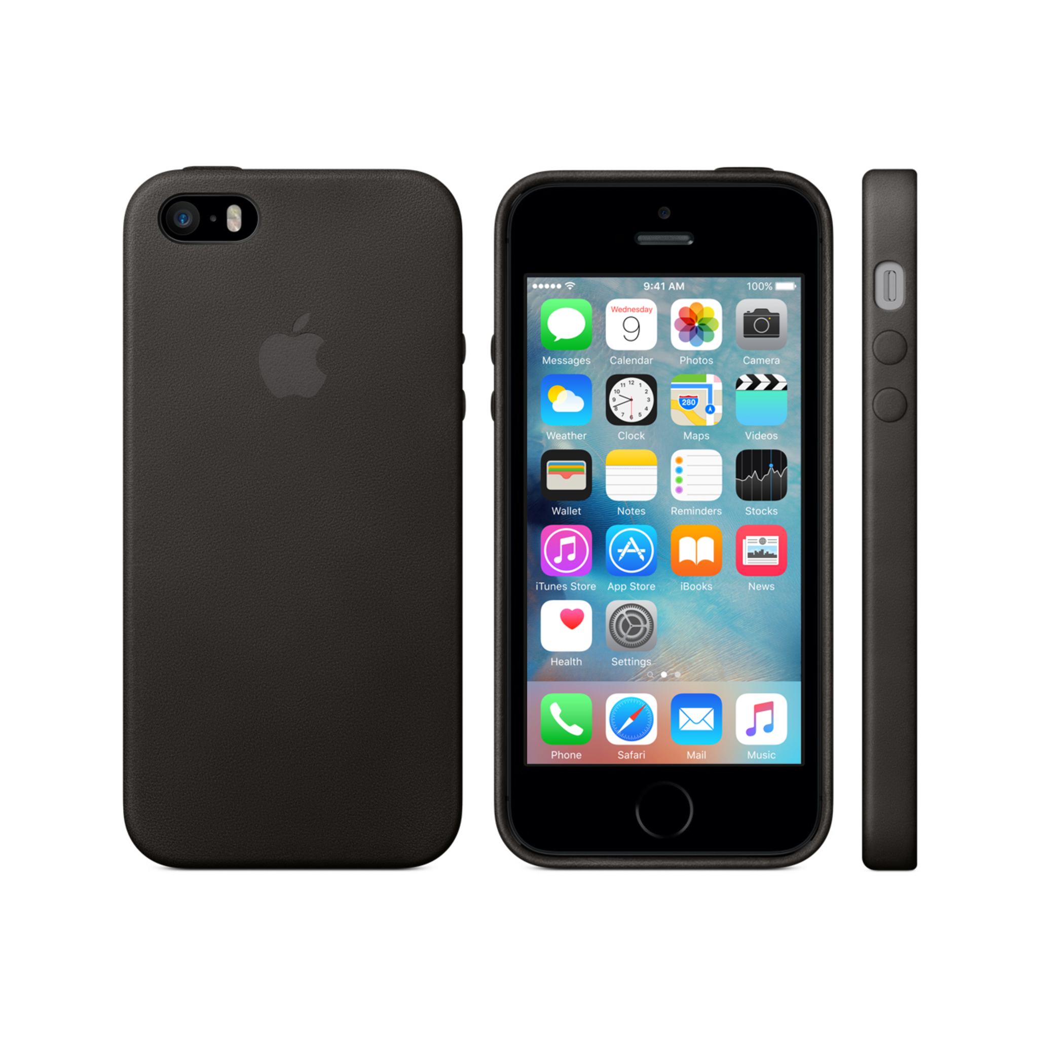 iPhone 5s Leather Case — Black