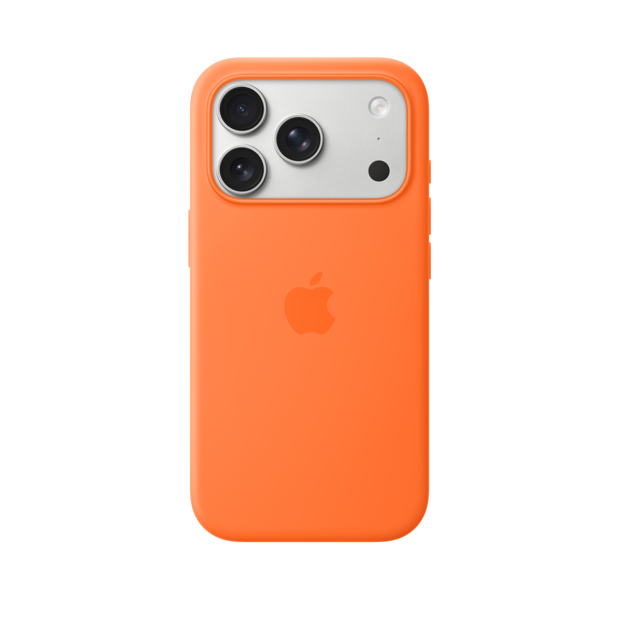 iPhone 17 Pro Silicone Case with MagSafe — Orange