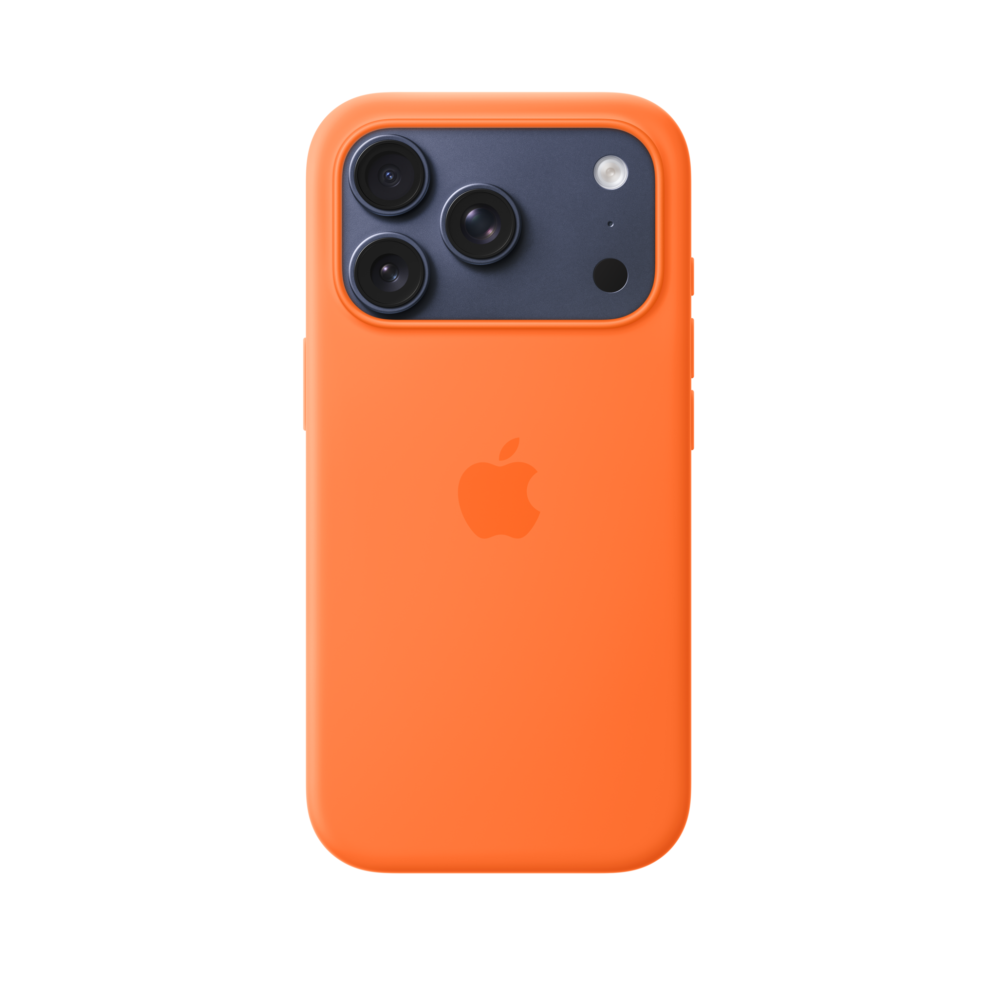 iPhone 17 Pro Silicone Case with MagSafe — Orange